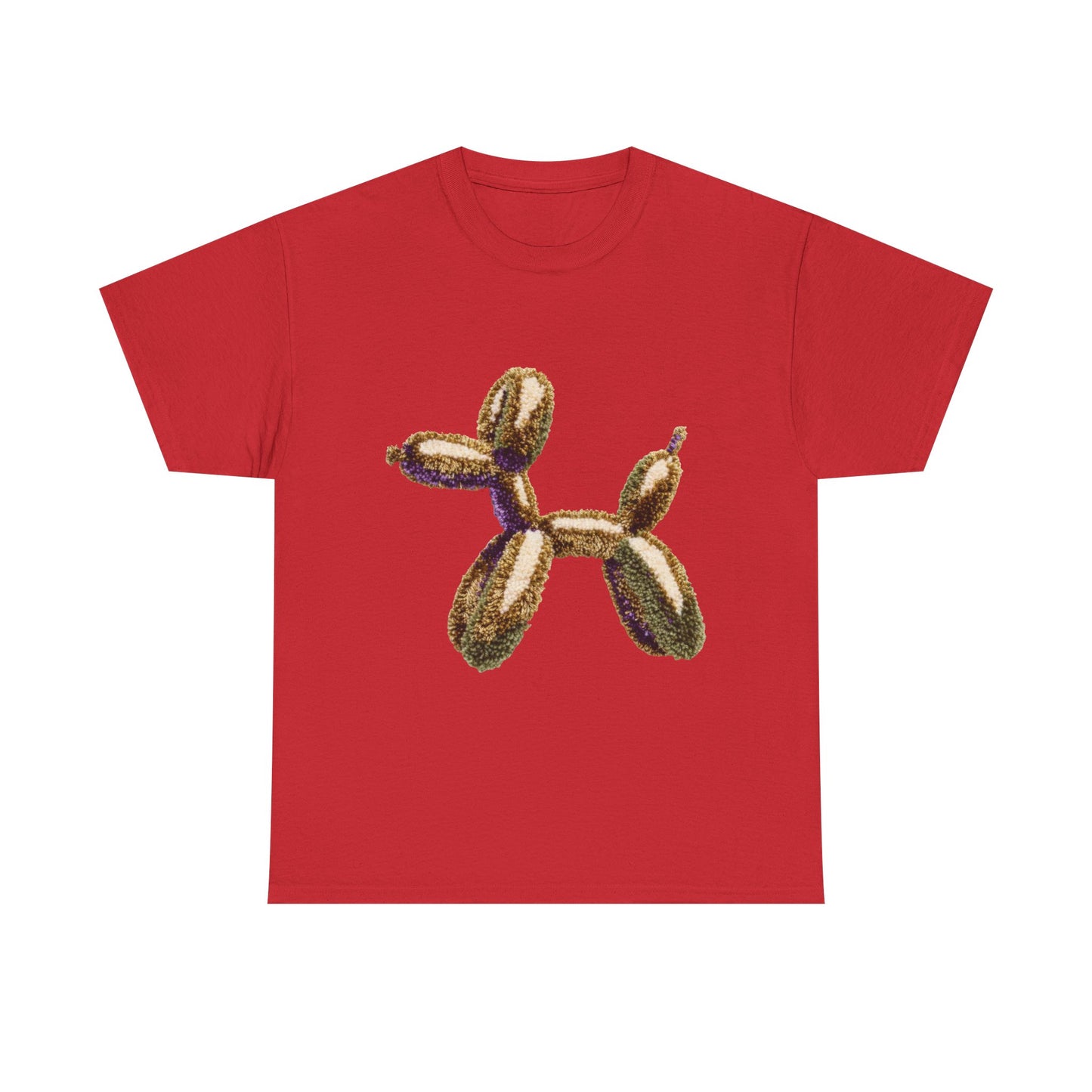 Balloon Dog T‑Shirt — Metallic Gold Balloon Animal Tee