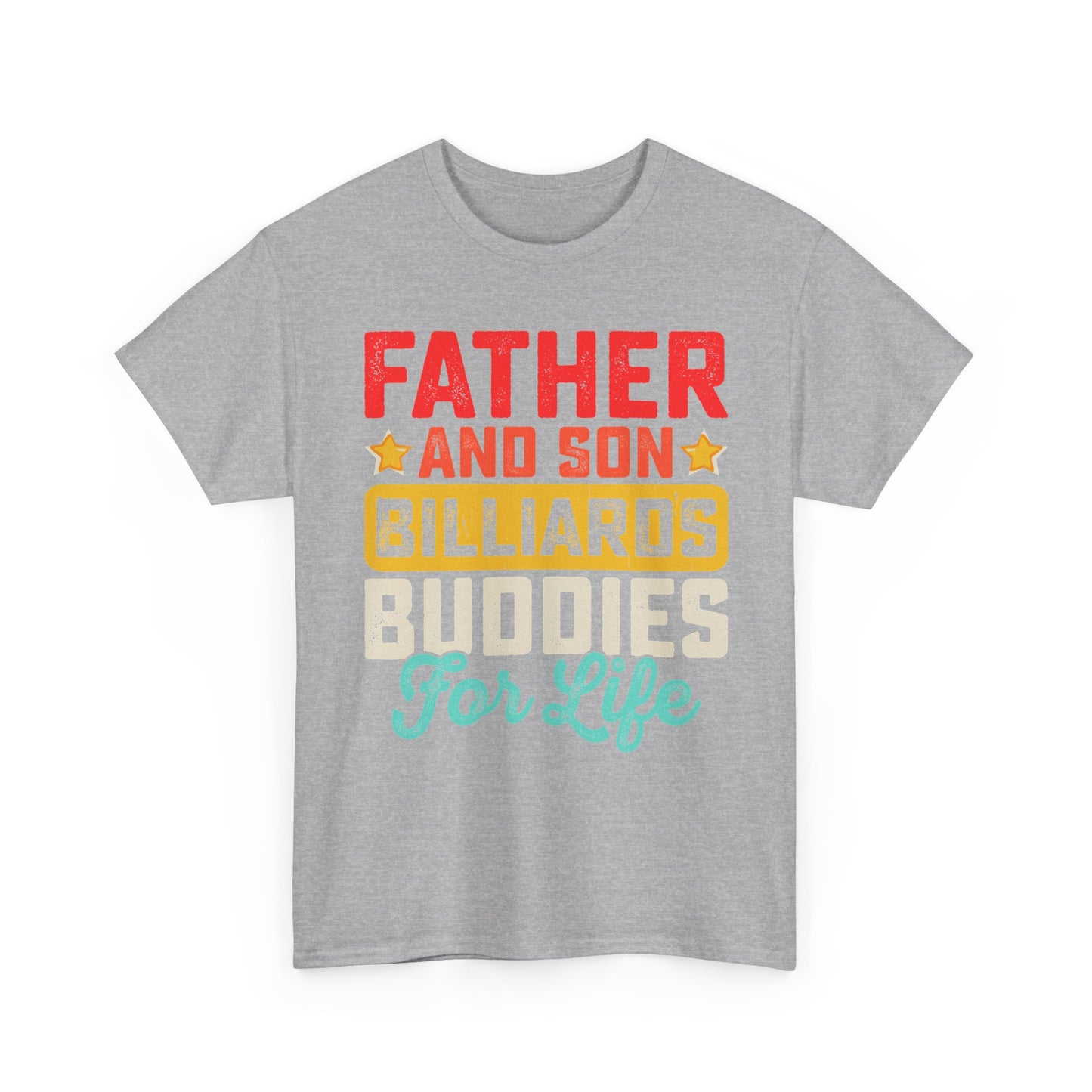 Billiards Buddies Father and Son Tee — "Father and Son Billiards Buddies for Life" Shirt