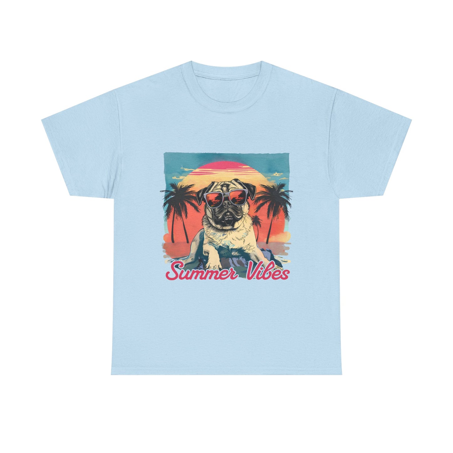 Summer Vibes Pug T-Shirt