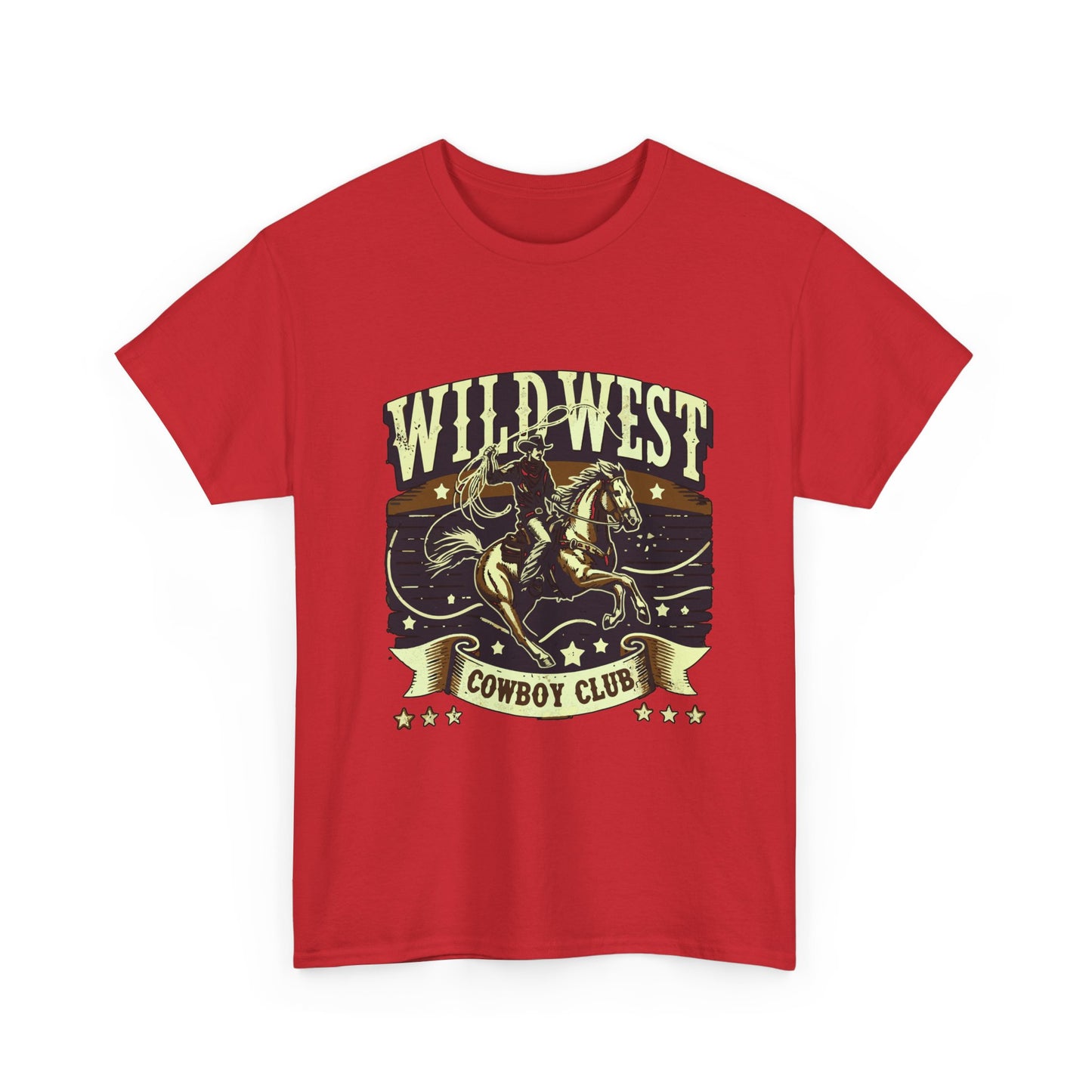 Wild West Cowboy Club T‑Shirt — Vintage Rodeo Western Graphic Tee