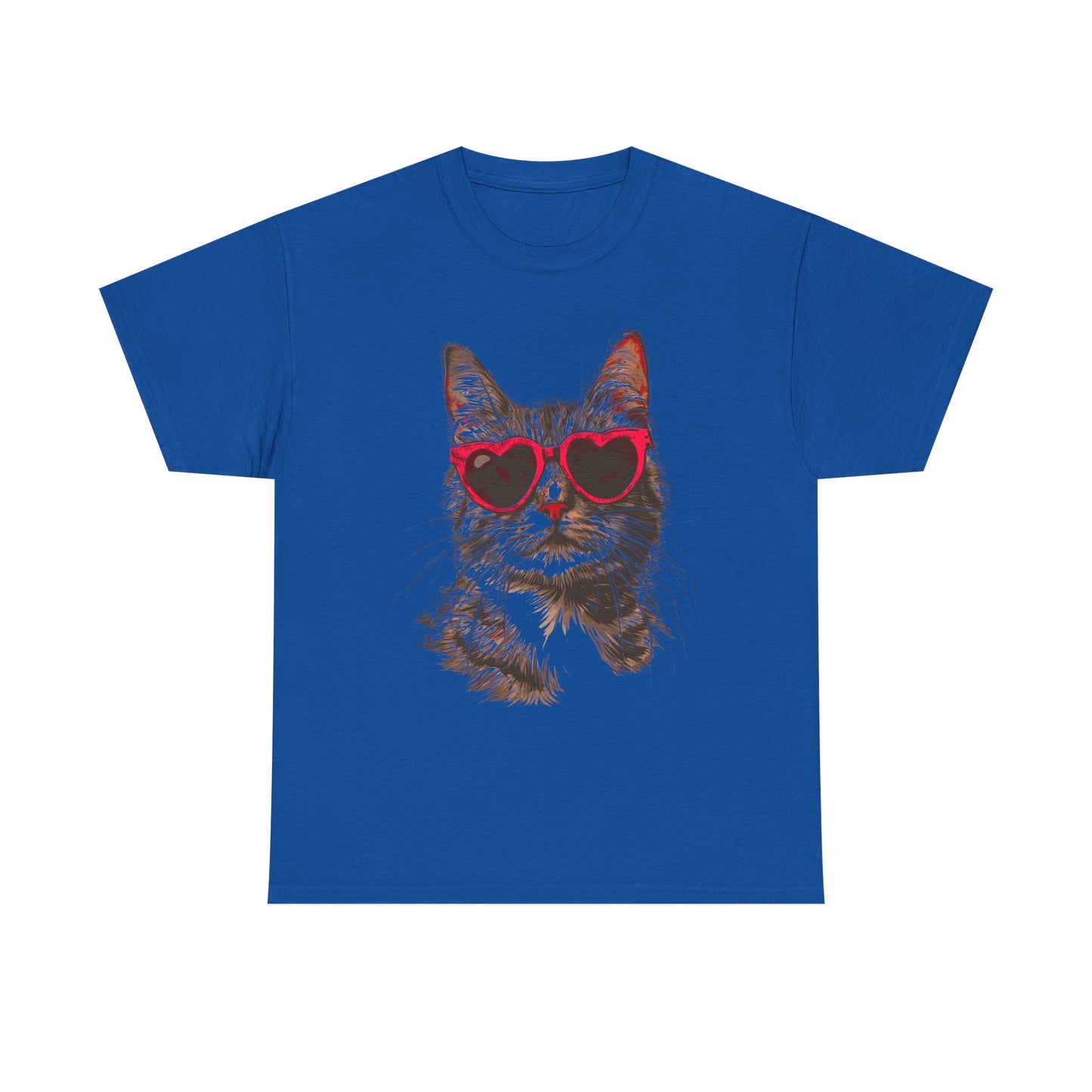 Cat with Heart Sunglasses T-Shirt