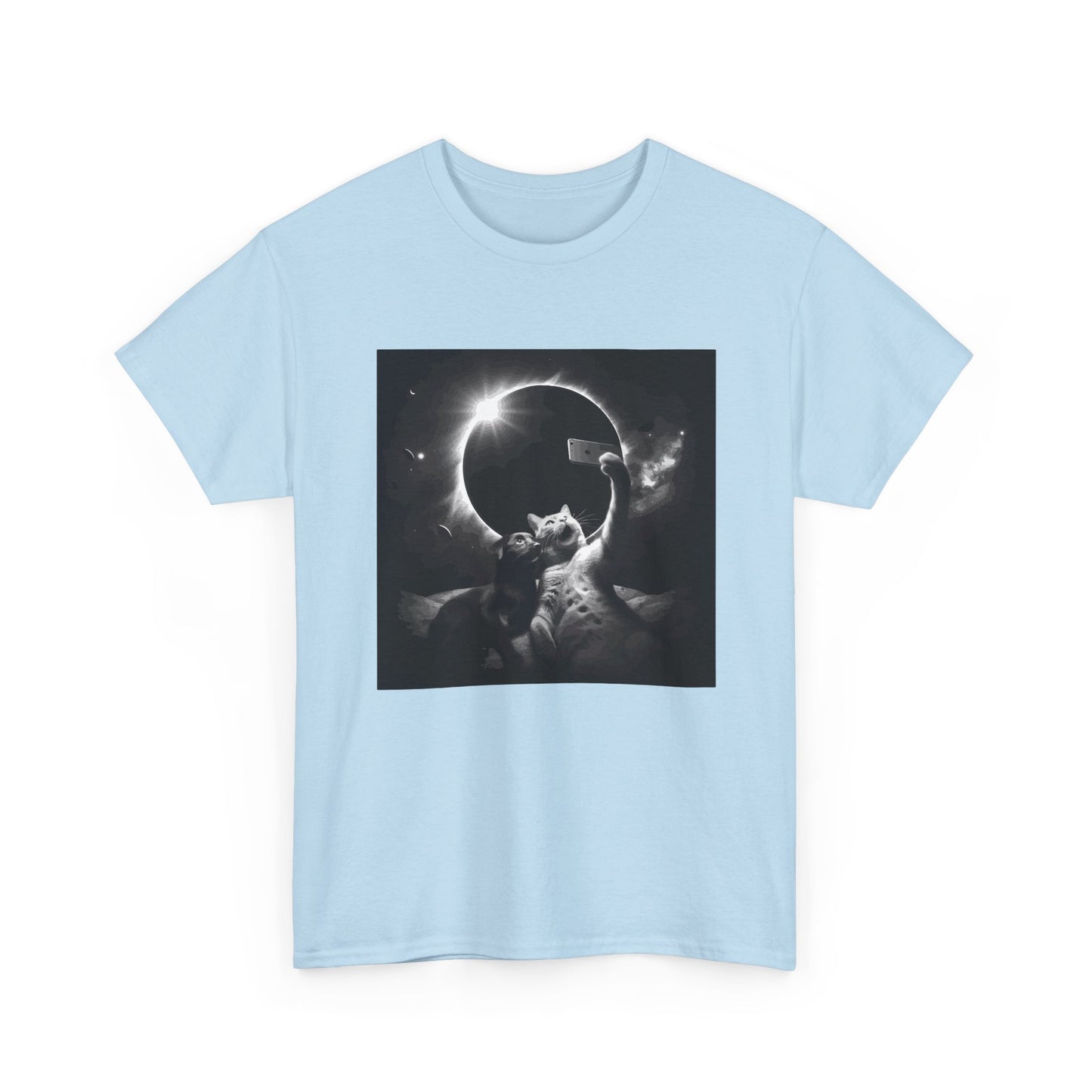 Dog and Cat Selfie Solar eclipse T-Shirt