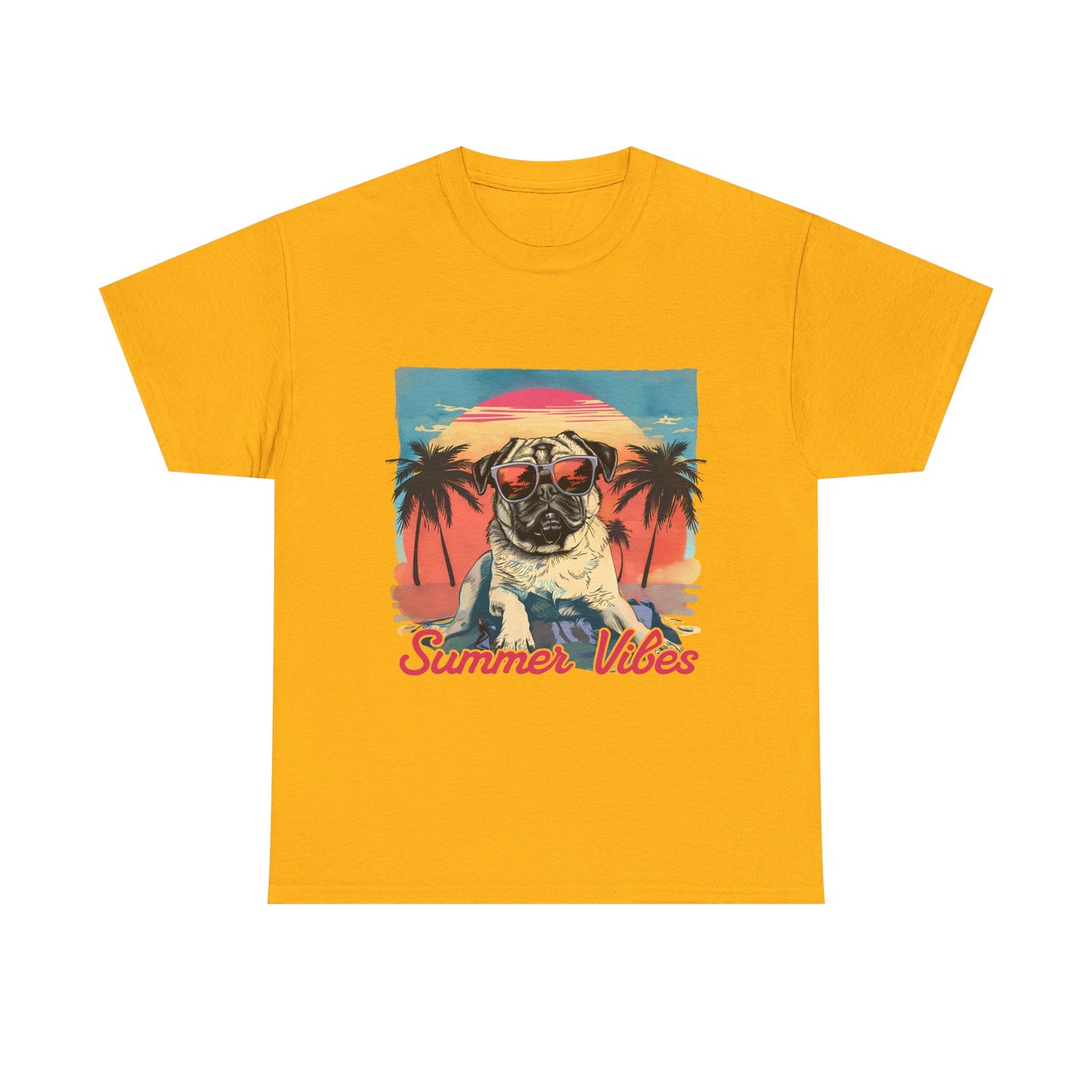 Summer Vibes Pug T-Shirt