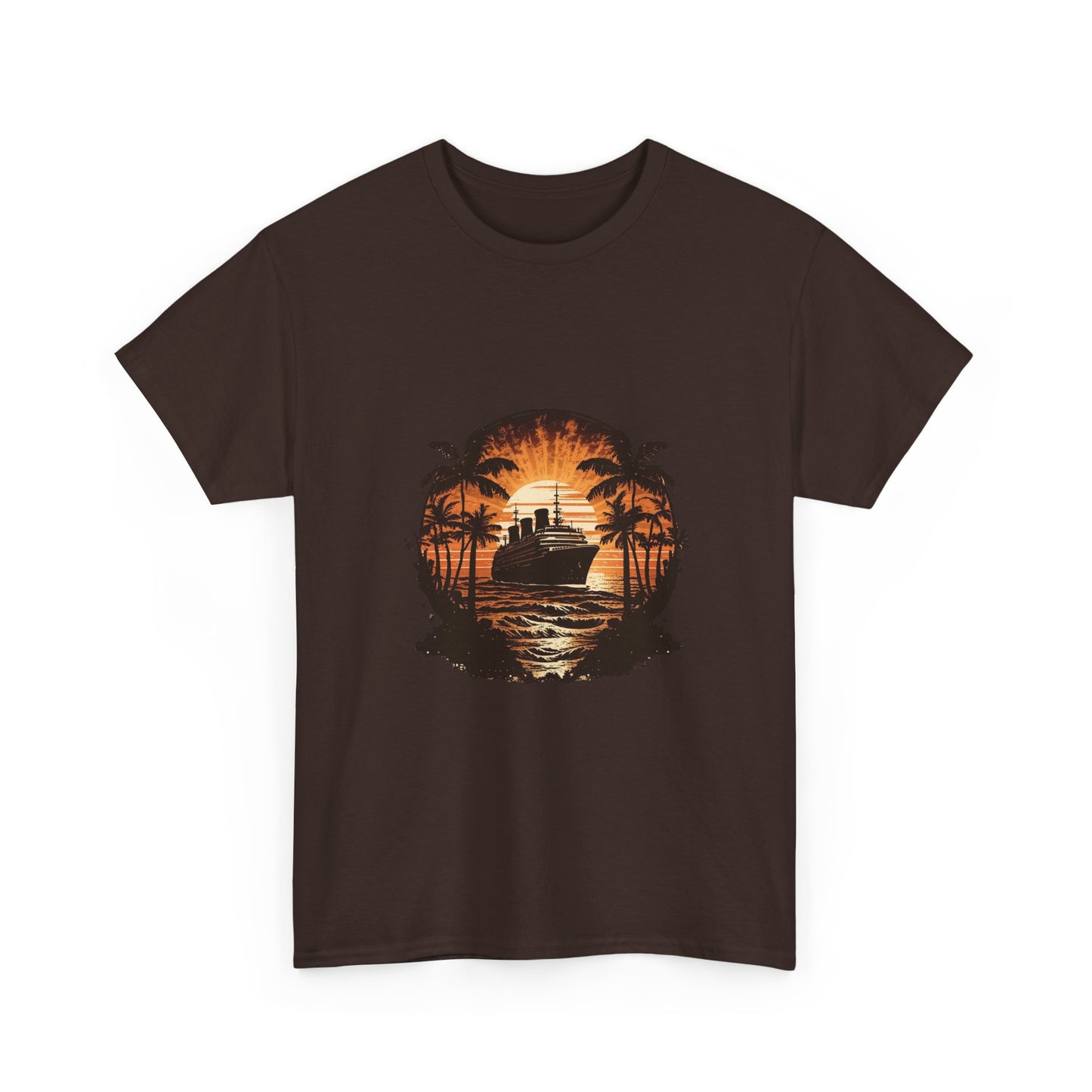 T-Shirt — Tropical Sunset Cruise Graphic Tee
