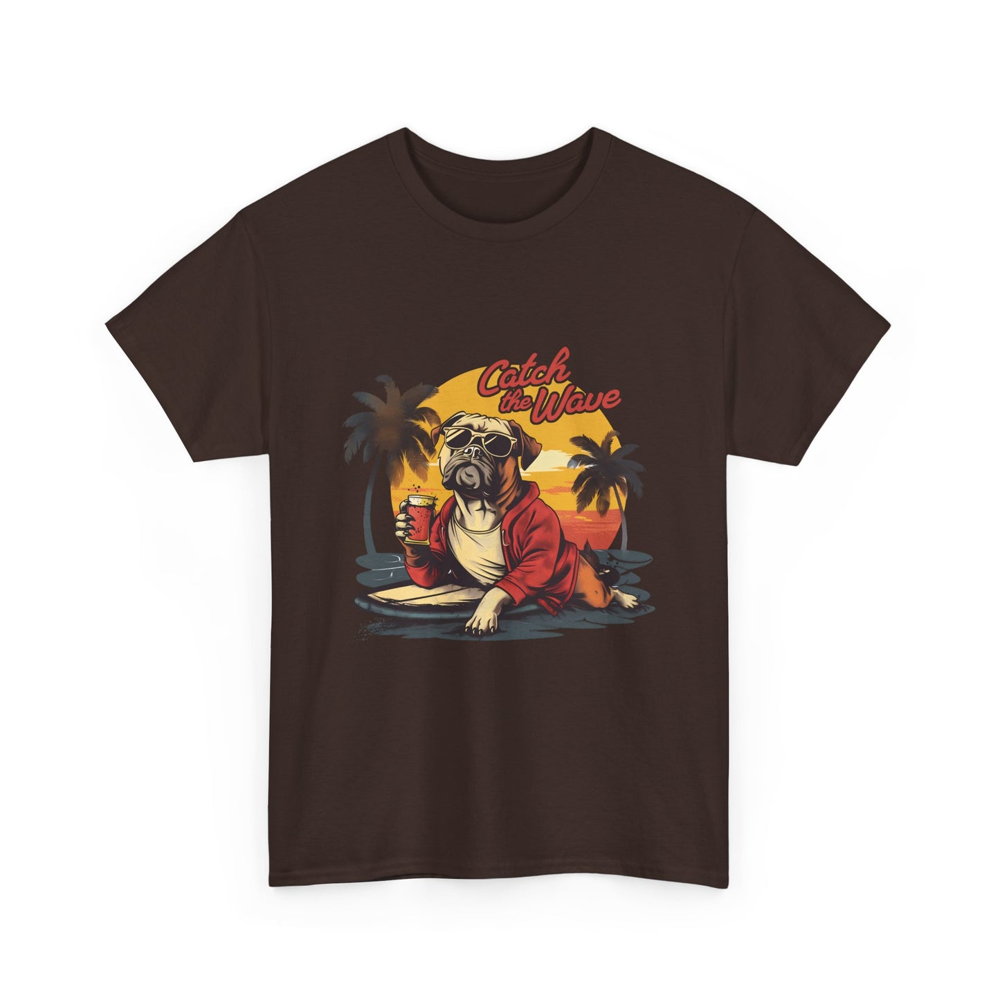 Catch the Wave Pug Surf T-Shirt