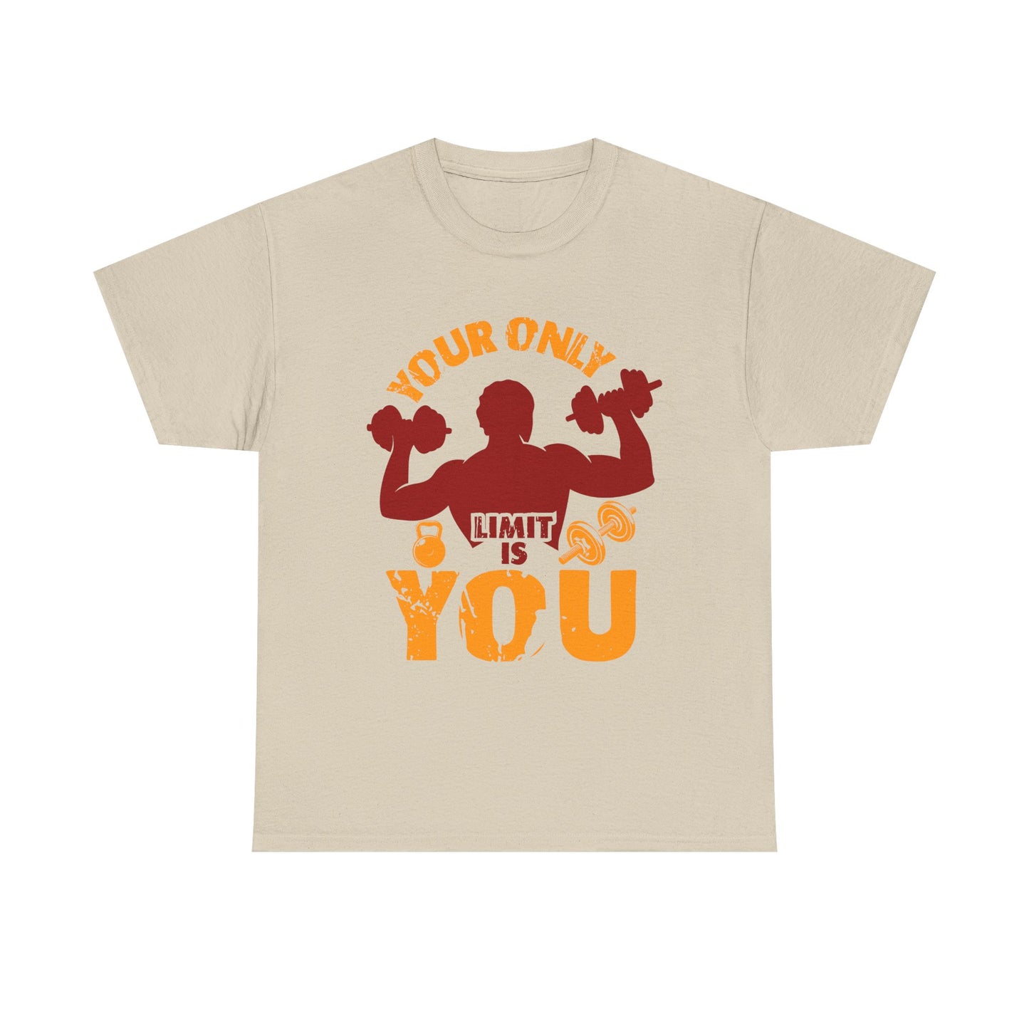 Motivational Fitness Tee — "Your Only Limit Is You" Workout T-Shirt
