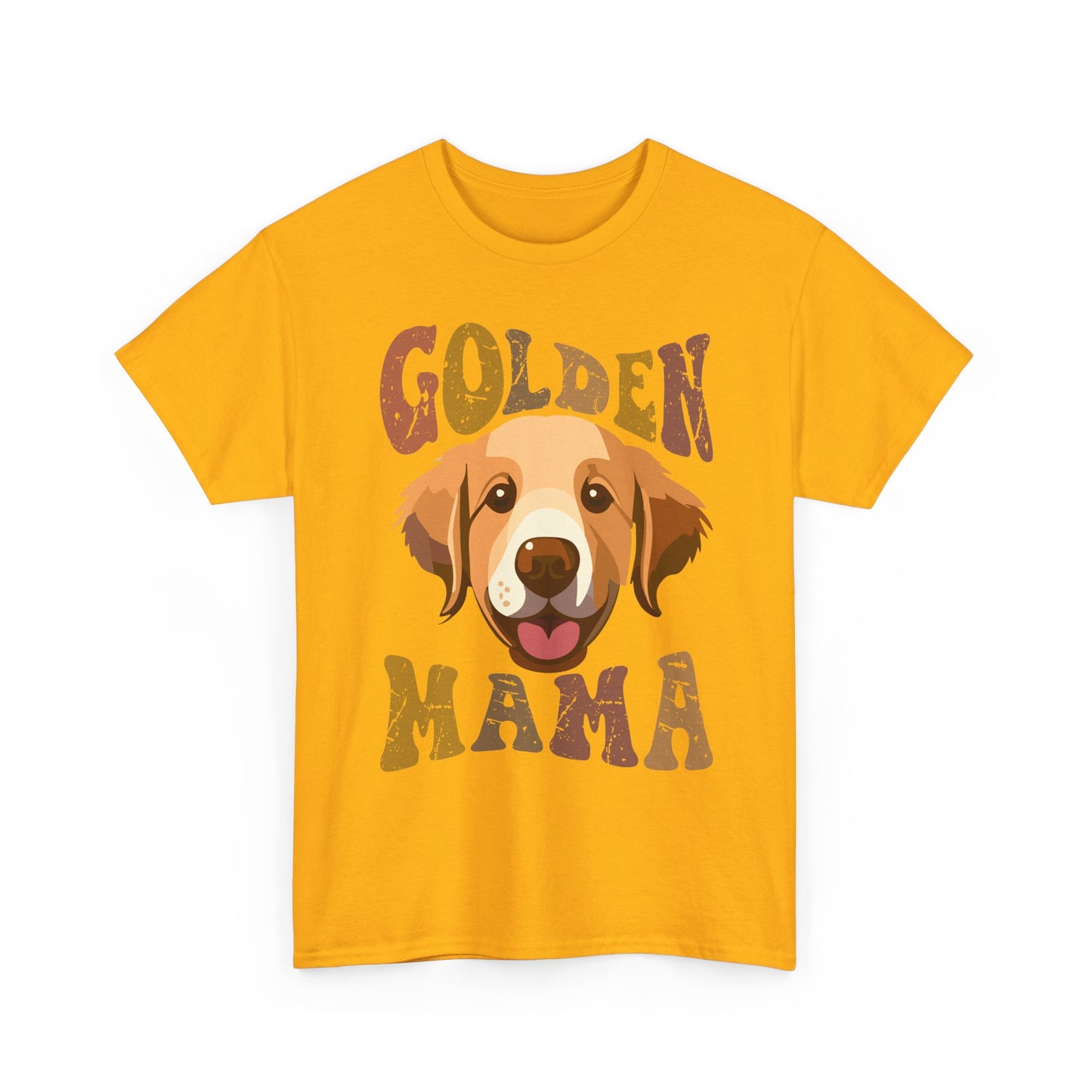 Golden Mama T‑Shirt — Cute Golden Retriever Mom Tee