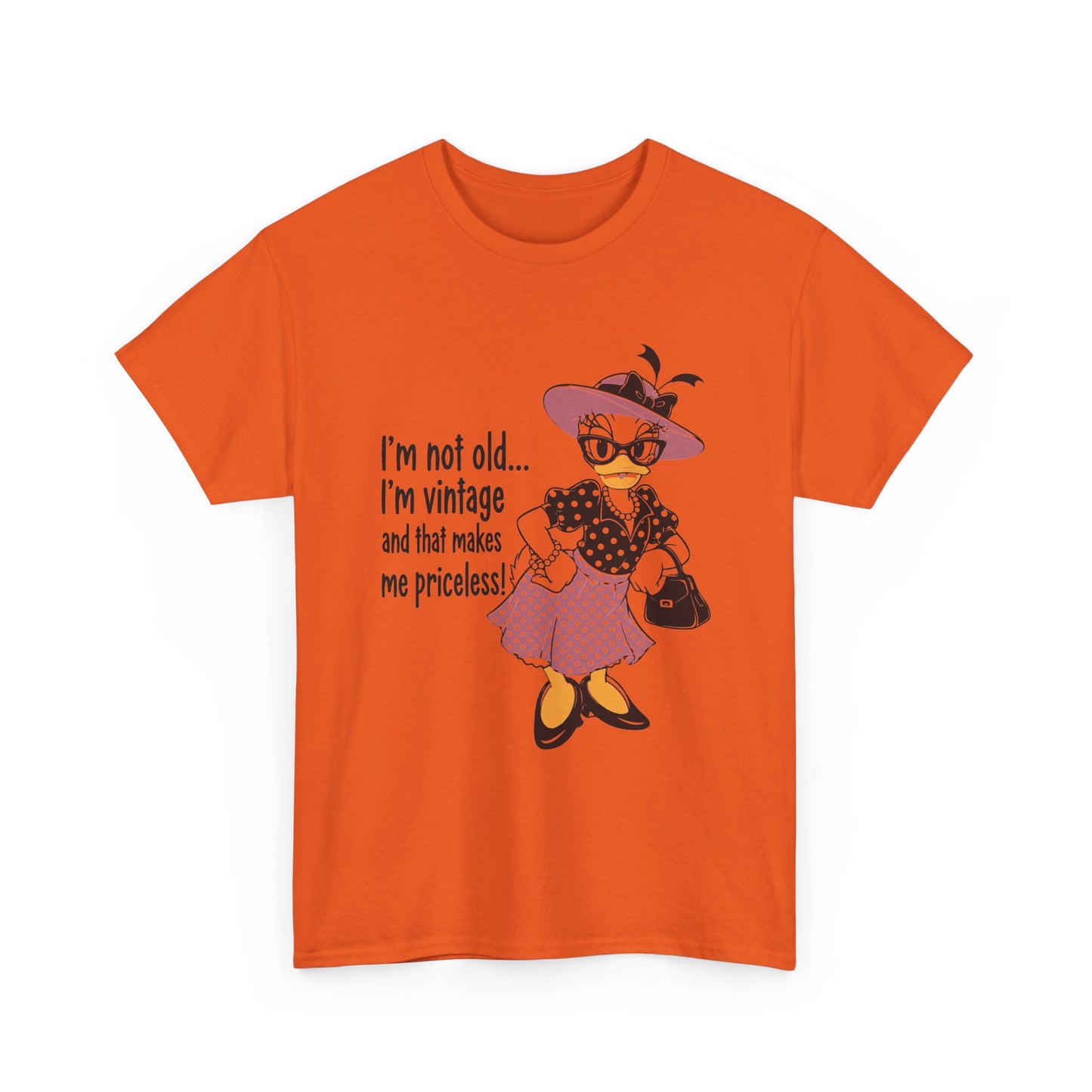 Vintage Duck Graphic Tee — "I’m not old... I’m vintage and that makes me priceless!"