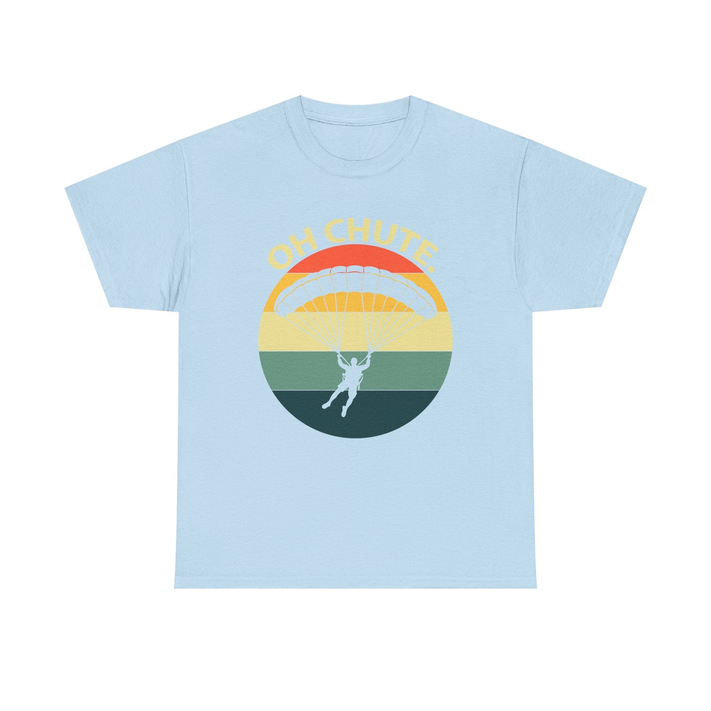 Parachute Retro Tee — "Oh Chute" Skydiving Graphic T-Shirt