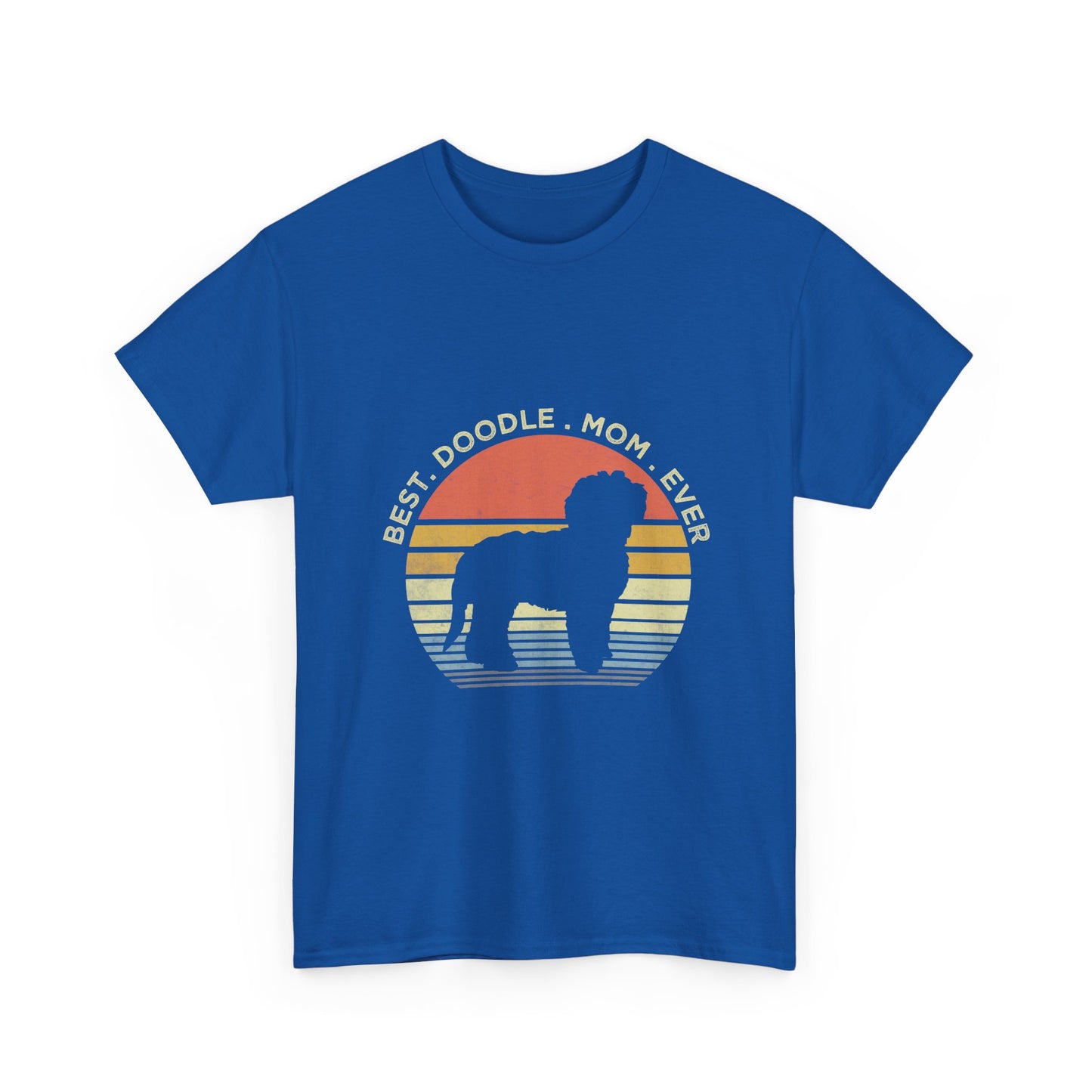 Goldendoodle Mom T-Shirt — "Best Doodle Mom Ever" Vintage Sunset Tee