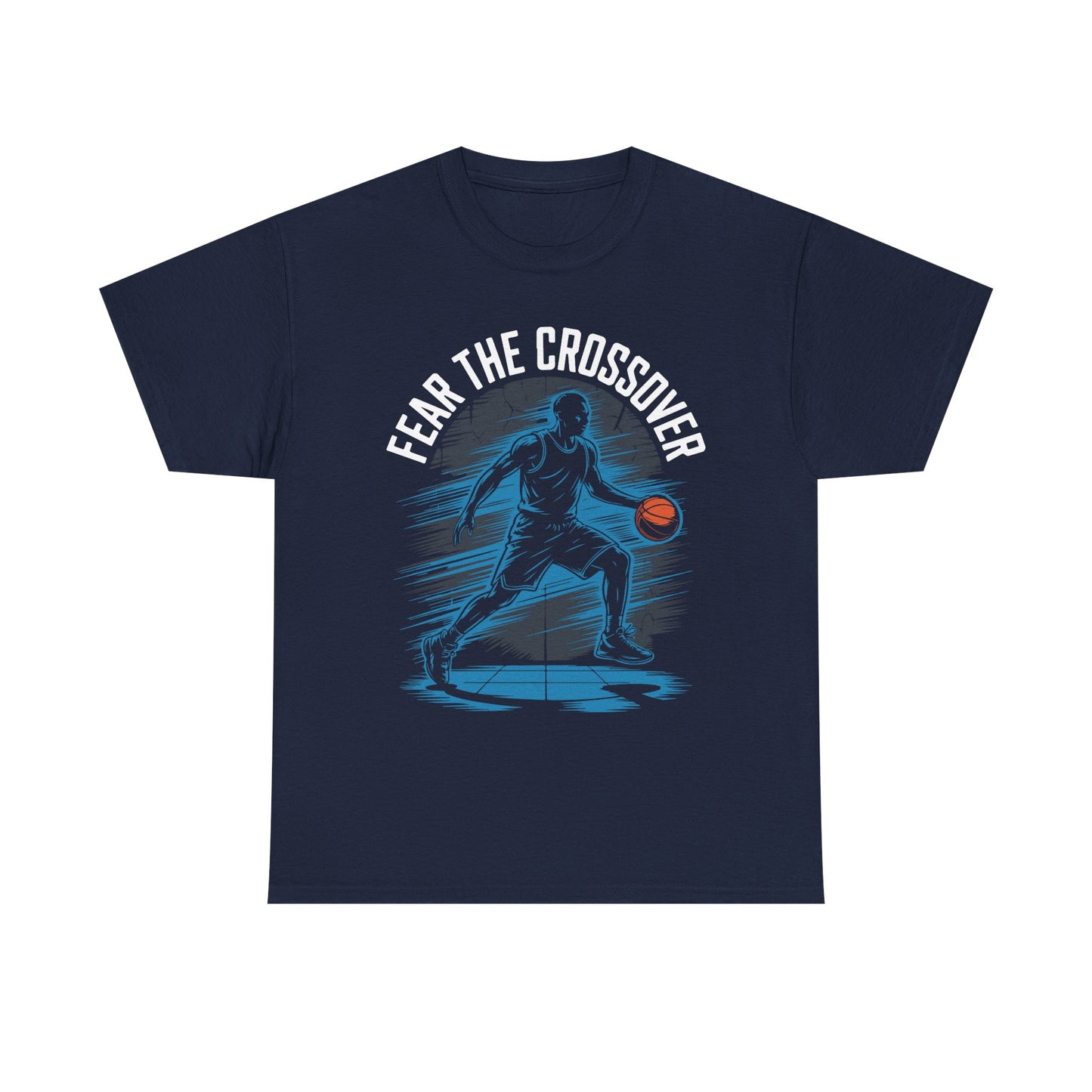 Basketball T‑Shirt - "Fear The Crossover" Dribbling Player Graphic Tee