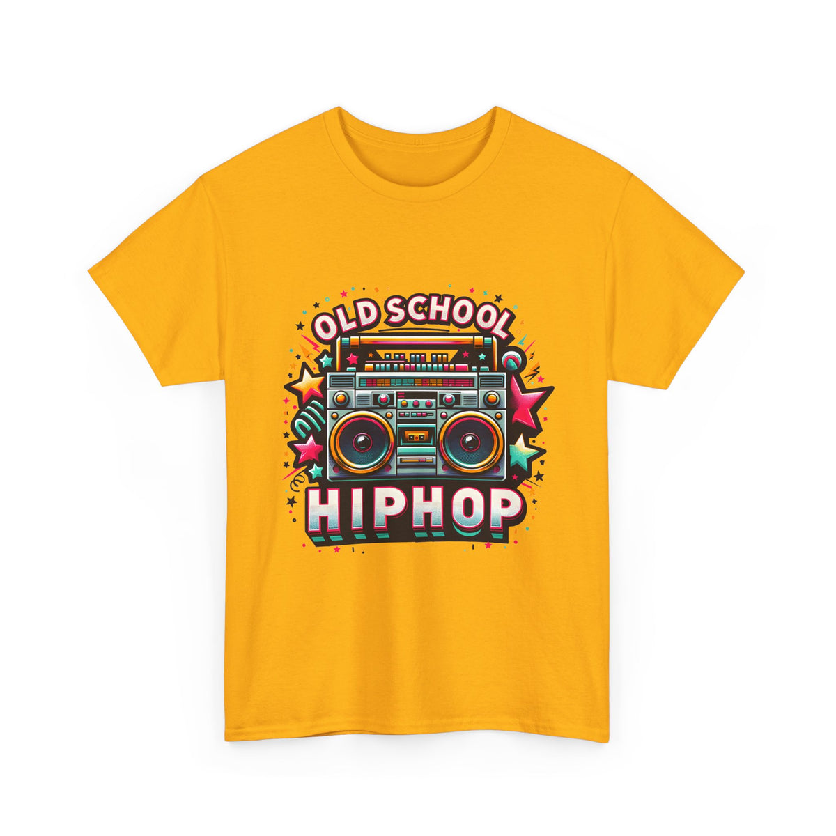 Old School Hip Hop T-Shirt — Retro Boombox Graphic Tee