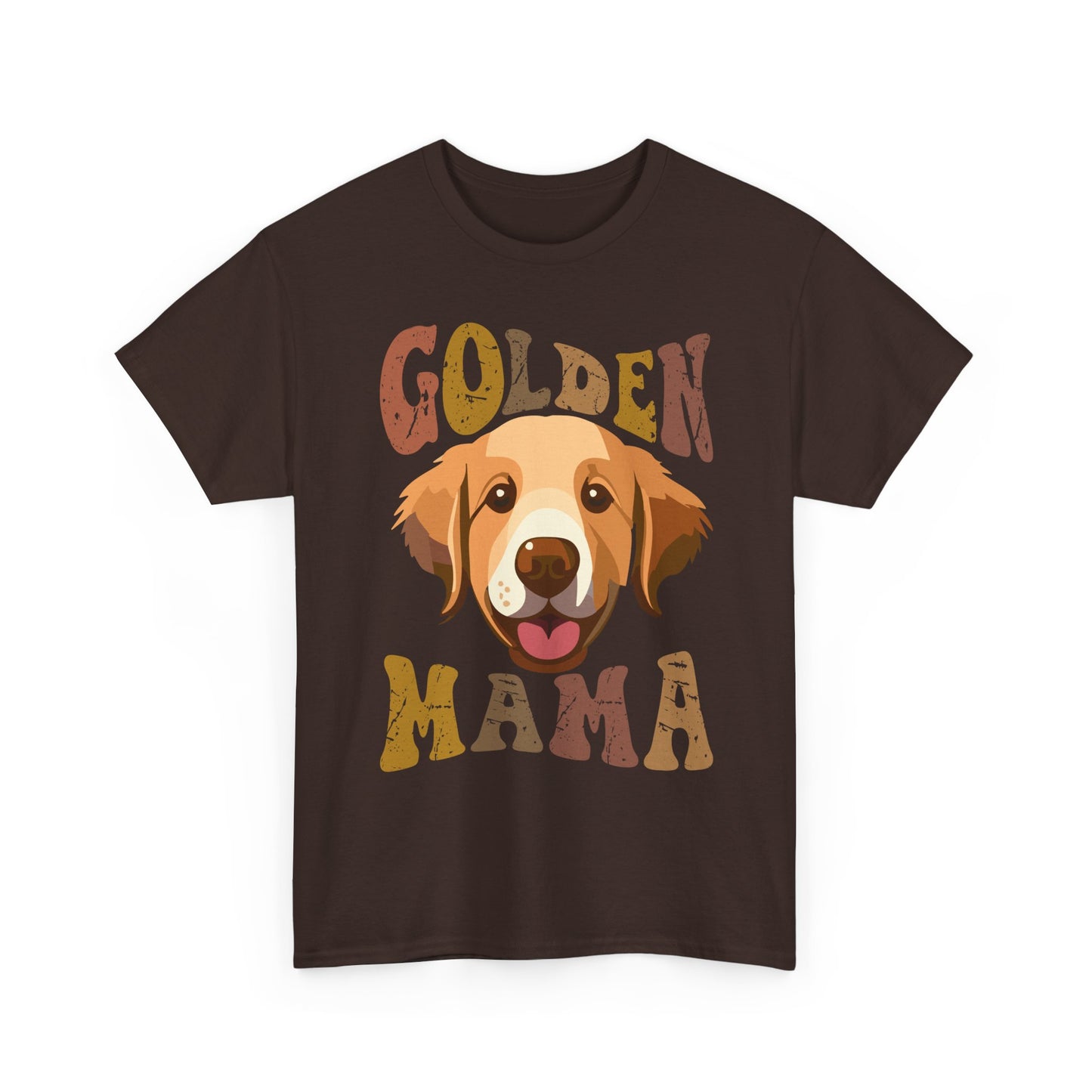 Golden Mama T‑Shirt — Cute Golden Retriever Mom Tee
