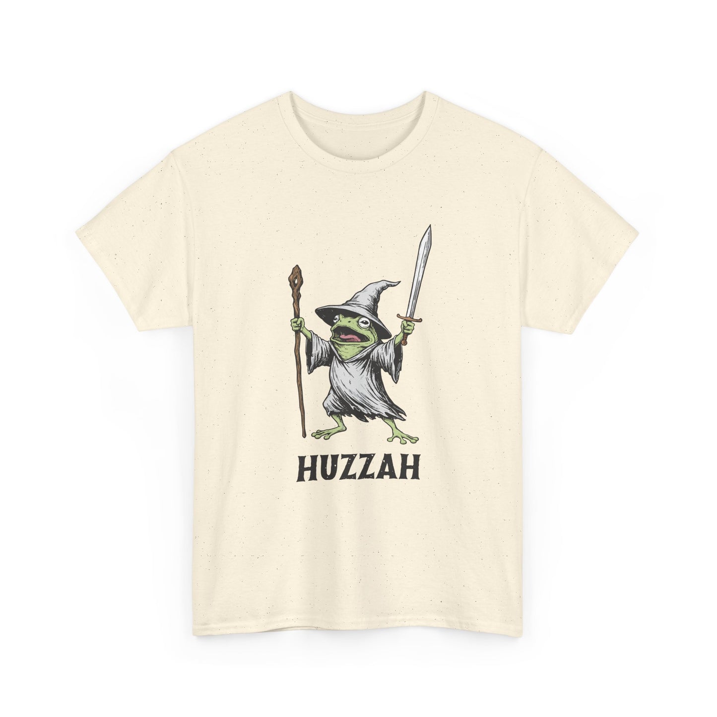 T-Shirt — Huzzah Frog Wizard Graphic Tee