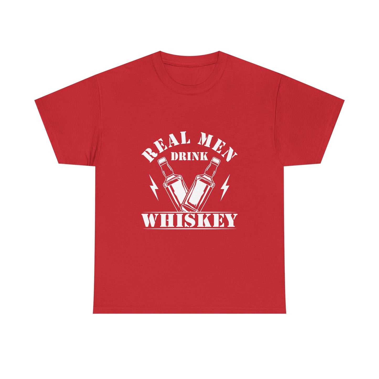 Whiskey Tee - "Real Men Drink Whiskey" Graphic T-Shirt