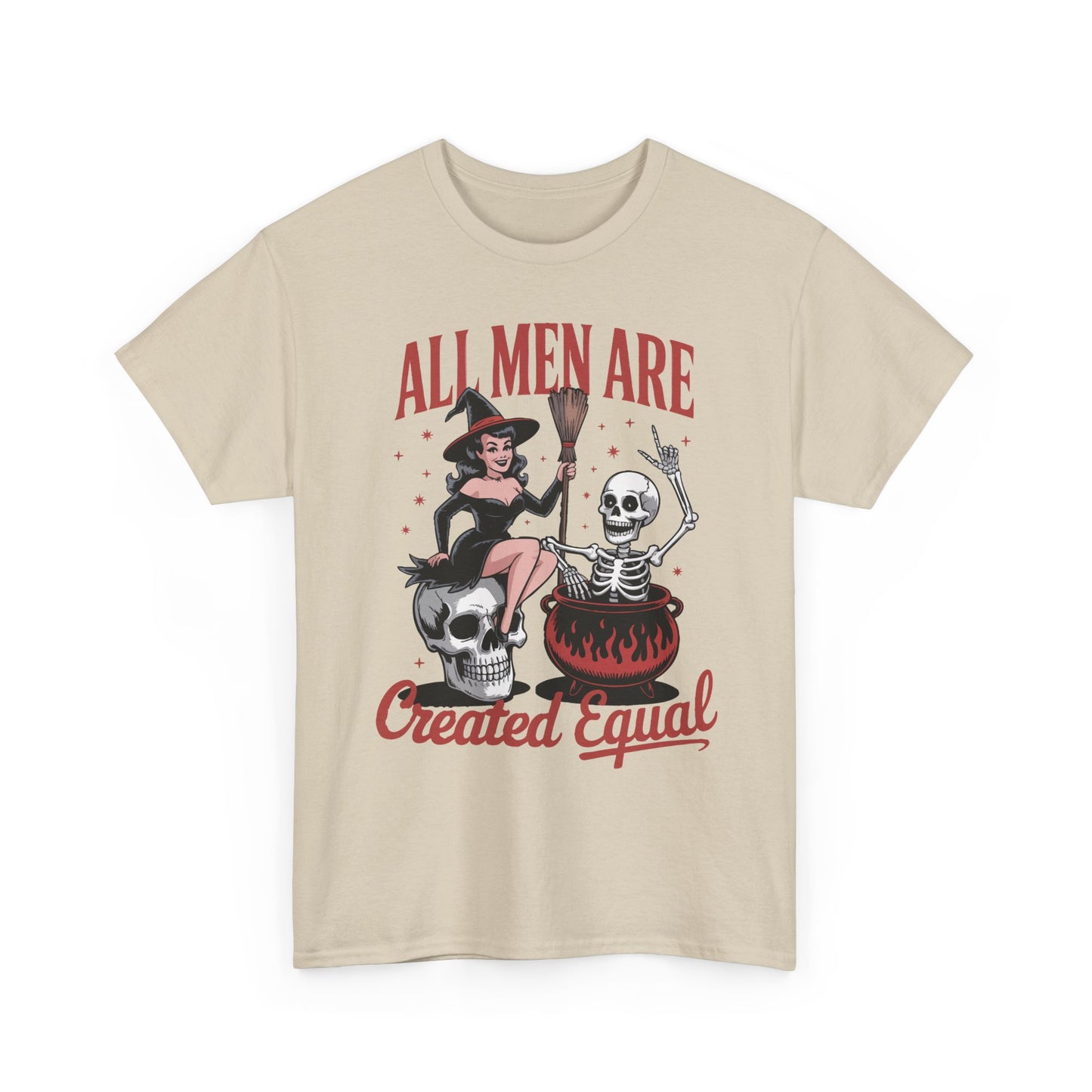 Witch & Skeleton 'All Men Are Created Equal' Tee