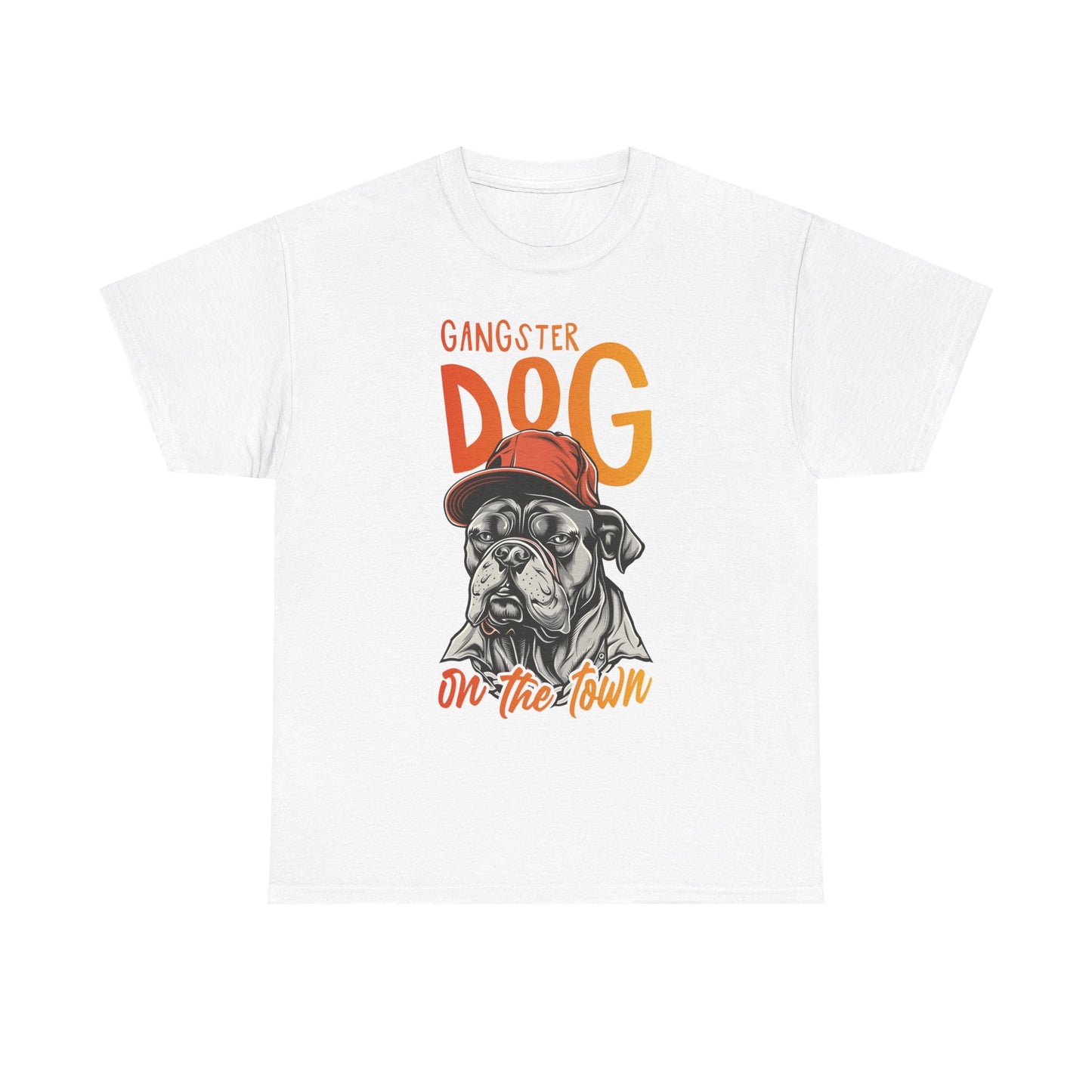 Gangster Dog T‑Shirt – 'Gangster Dog On The Town' Graphic Tee
