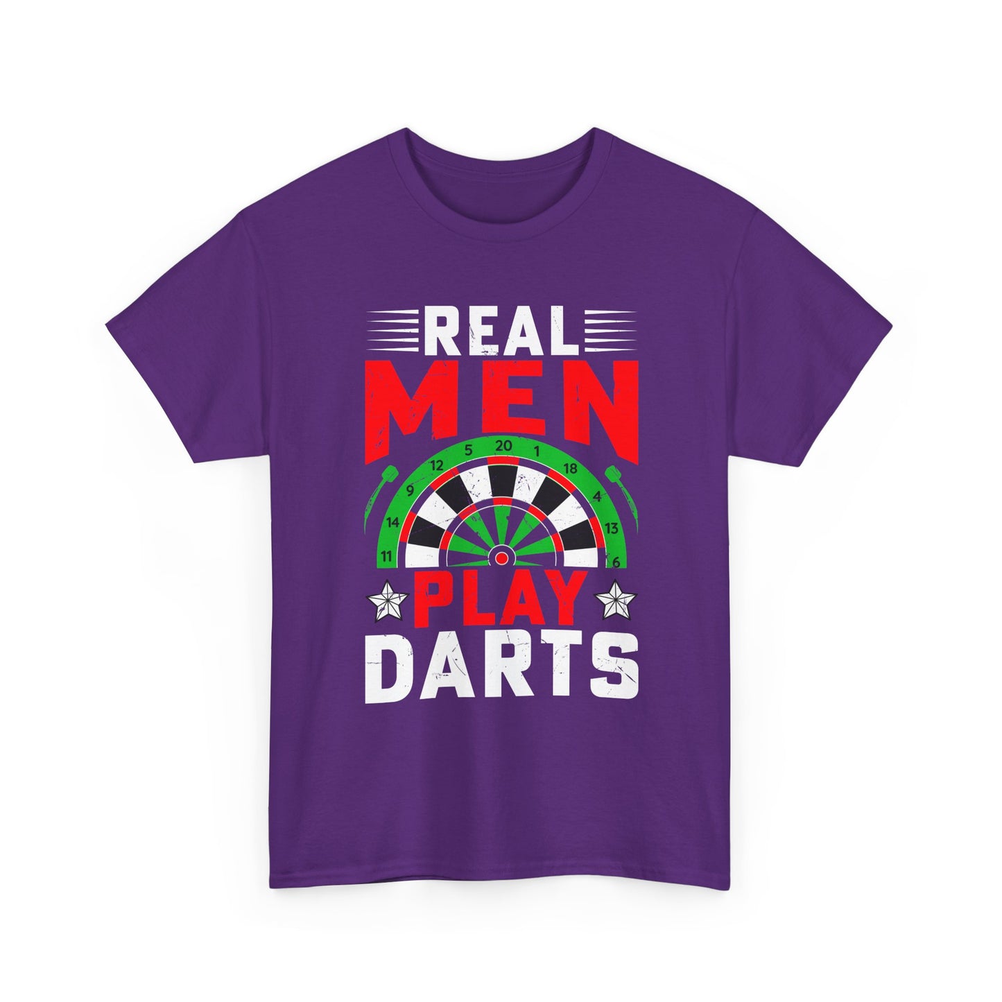 Darts T-Shirt – "Real Men Play Darts" Graphic Tee for Players & Fans