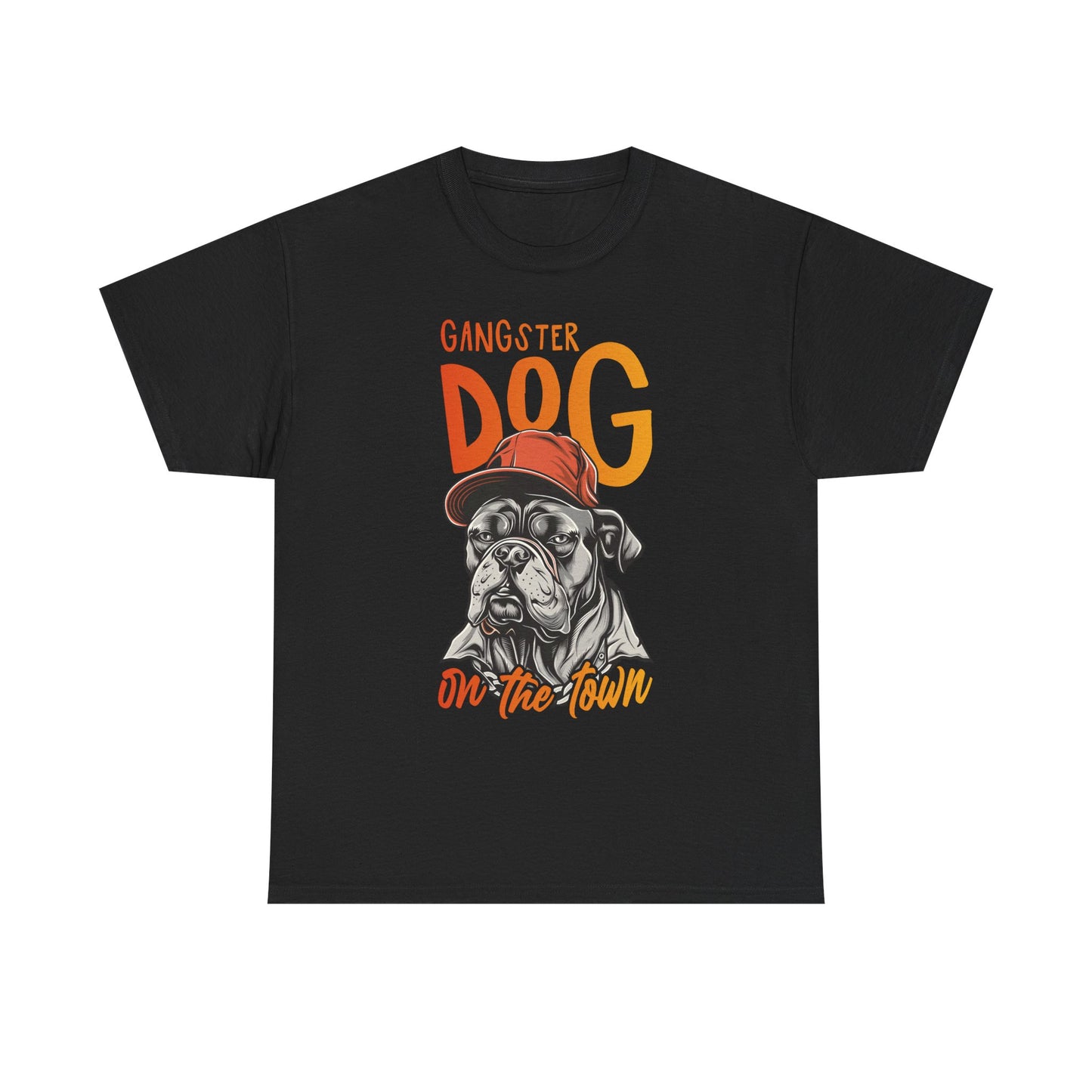 Gangster Dog T‑Shirt – 'Gangster Dog On The Town' Graphic Tee