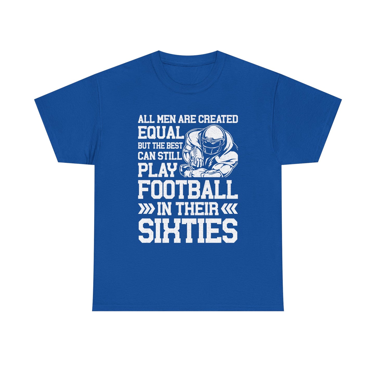 Football in Their Sixties T‑Shirt — Funny Retro Shirt for Older Players & Fans