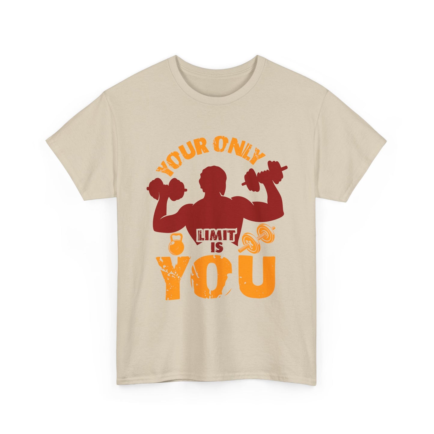 Motivational Fitness Tee — "Your Only Limit Is You" Workout T-Shirt