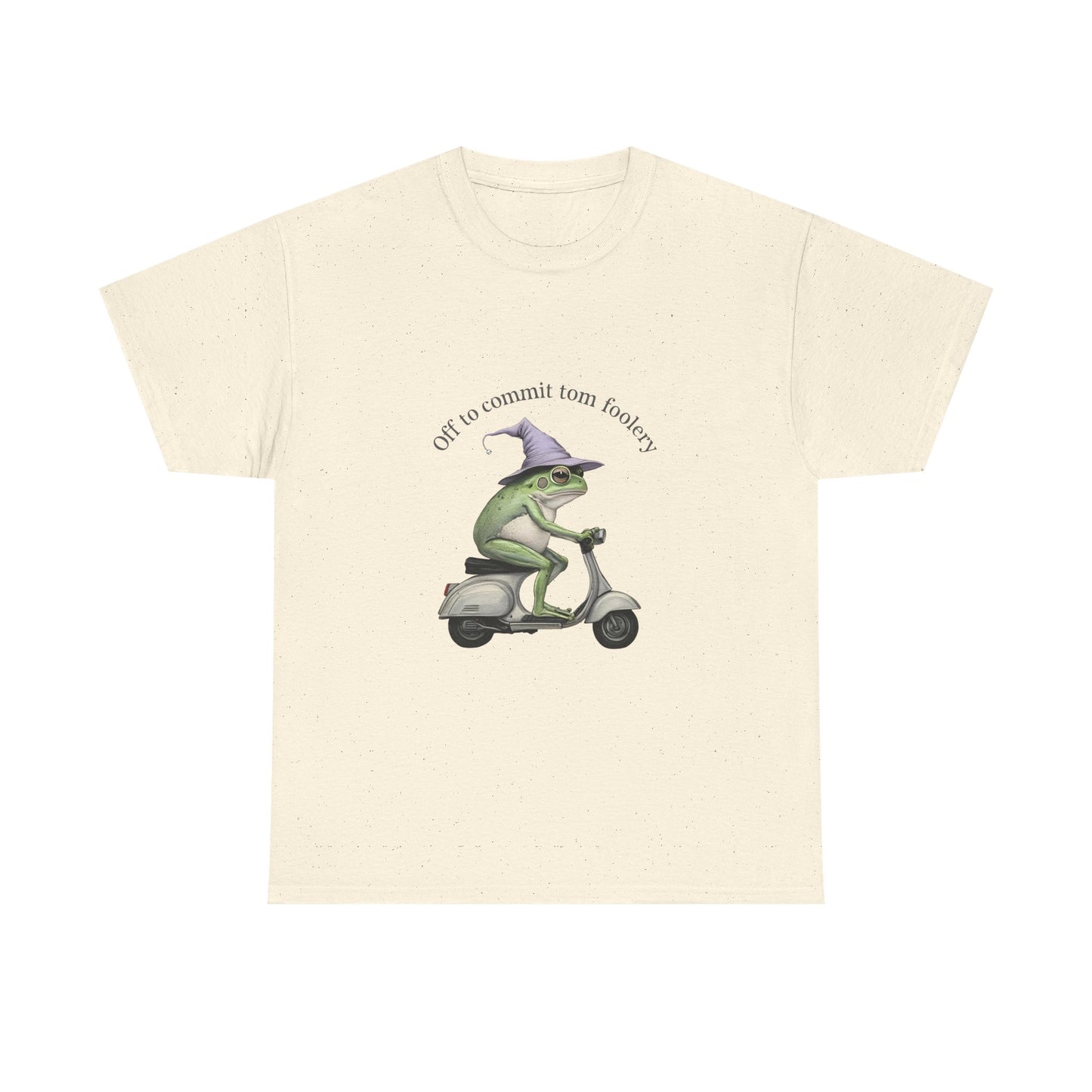 Witch Frog Scooter T-Shirt — 'off to commit form fuckery' Graphic Tee