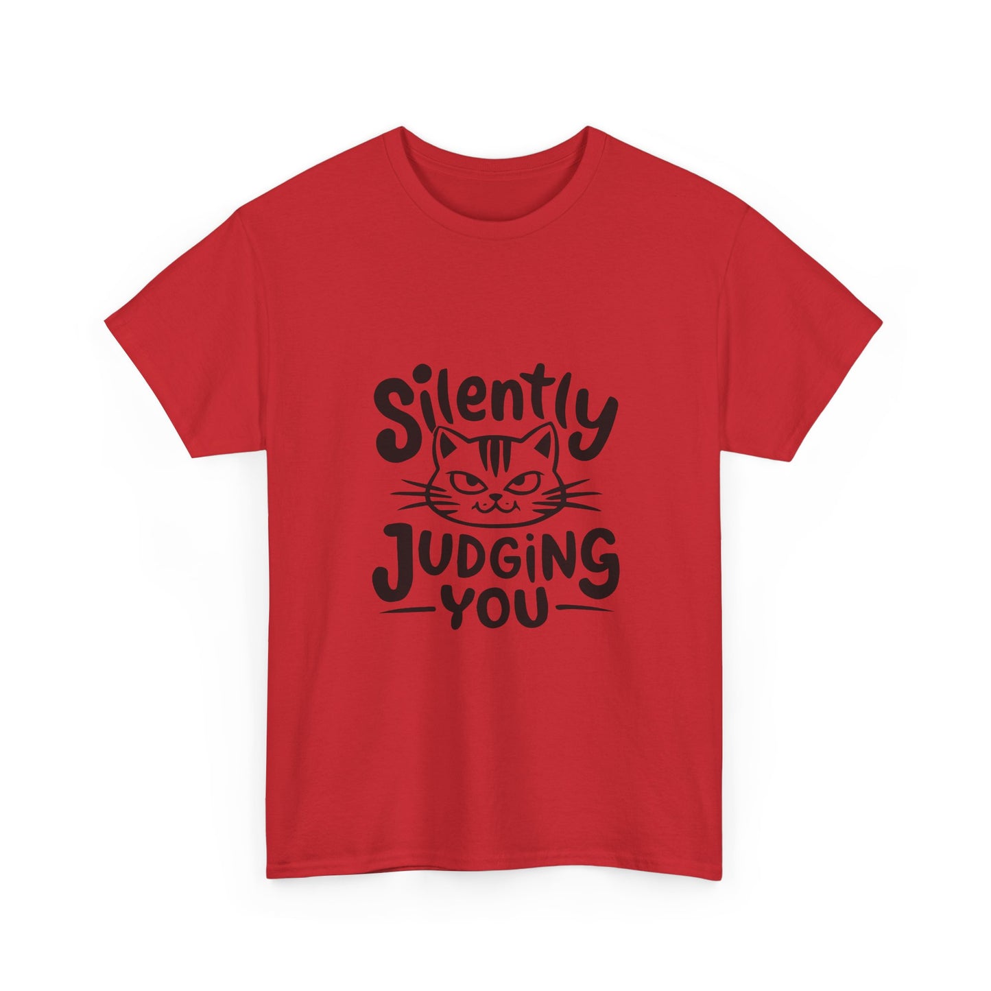 Cat T-Shirt – “Silently Judging You” Funny Graphic Tee