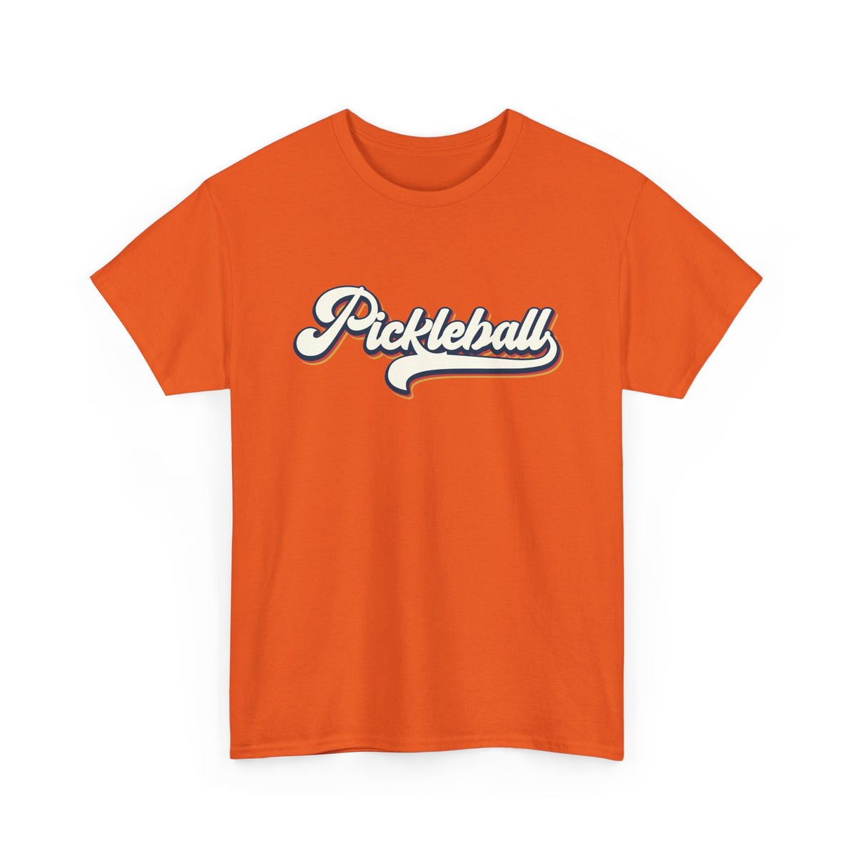 Pickleball Script Tee — Retro Athletic Pickleball T-Shirt