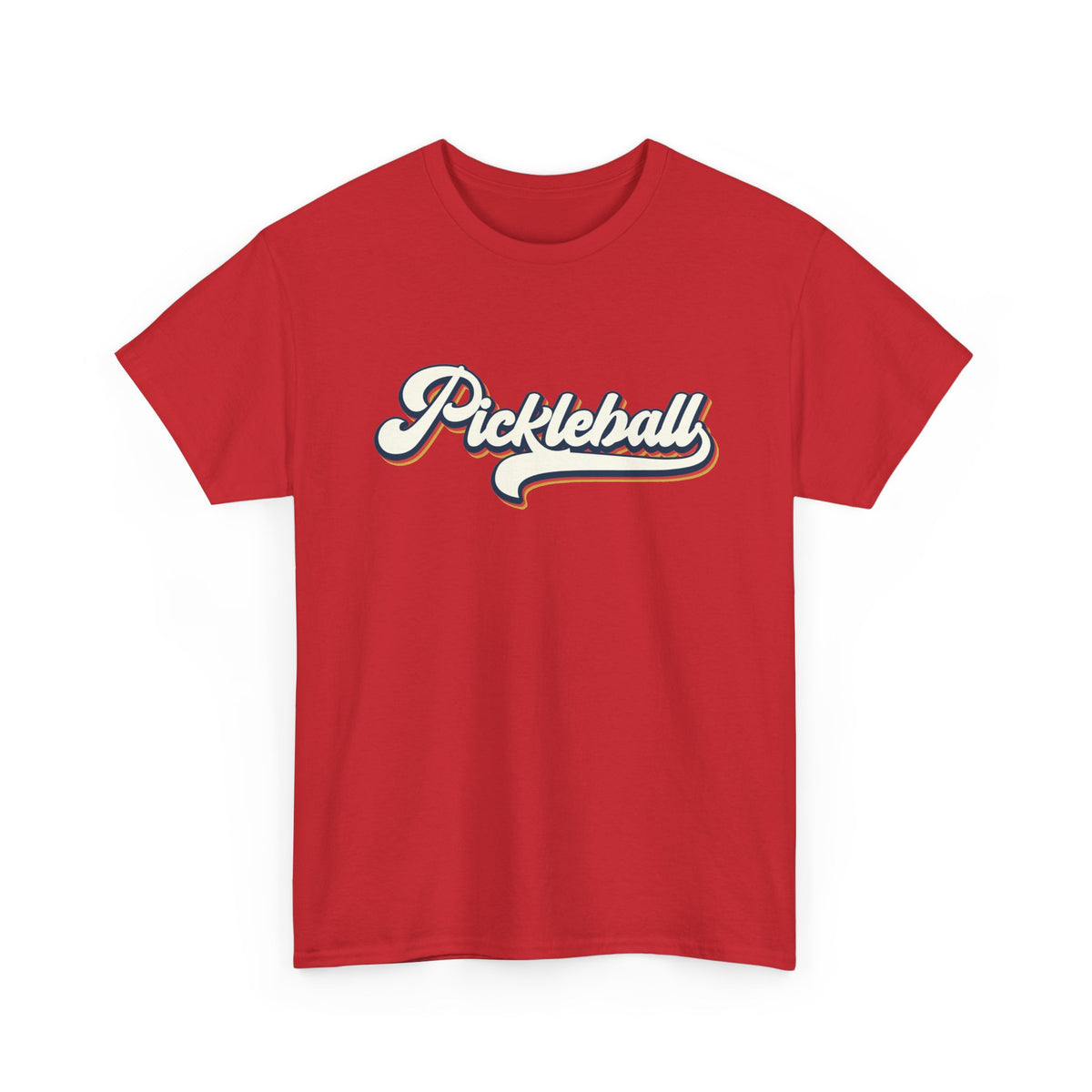 Pickleball Script Tee — Retro Athletic Pickleball T-Shirt