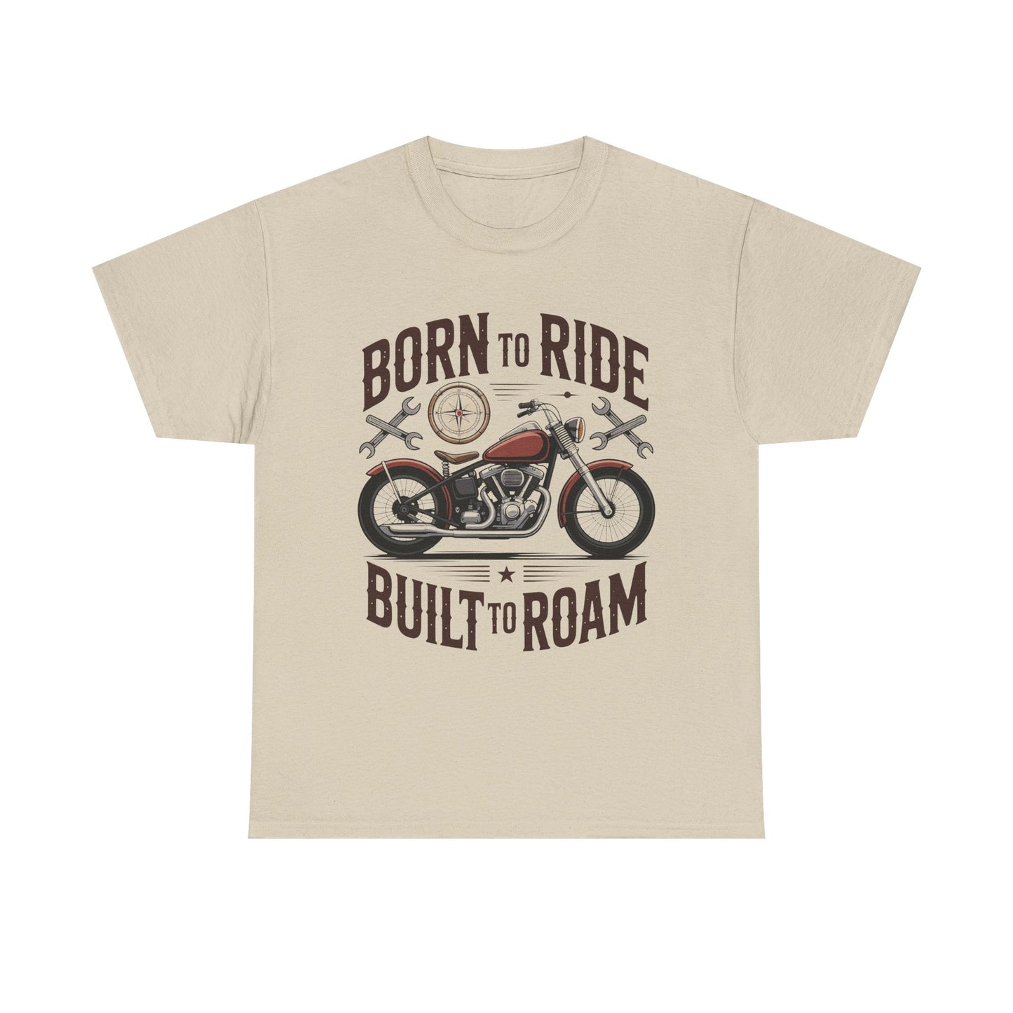 Born to Ride Built to Roam Motorcycle T-Shirt