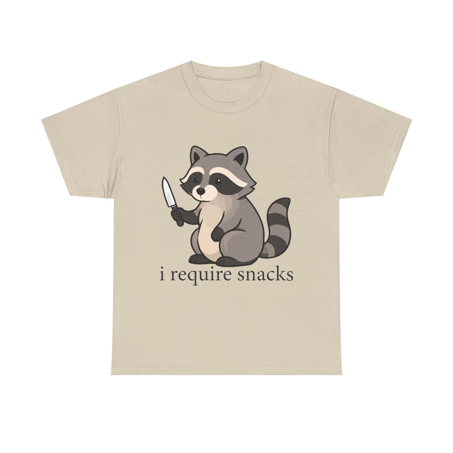 I Require Snacks Raccoon T-Shirt