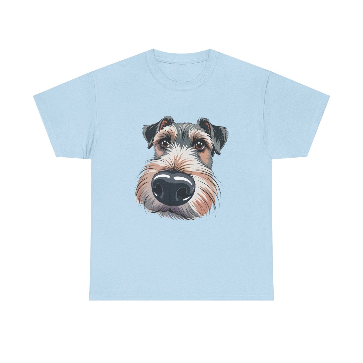 Schnauzer Nose Close-Up T-Shirt — Funny Dog Face Tee for Pet Lovers