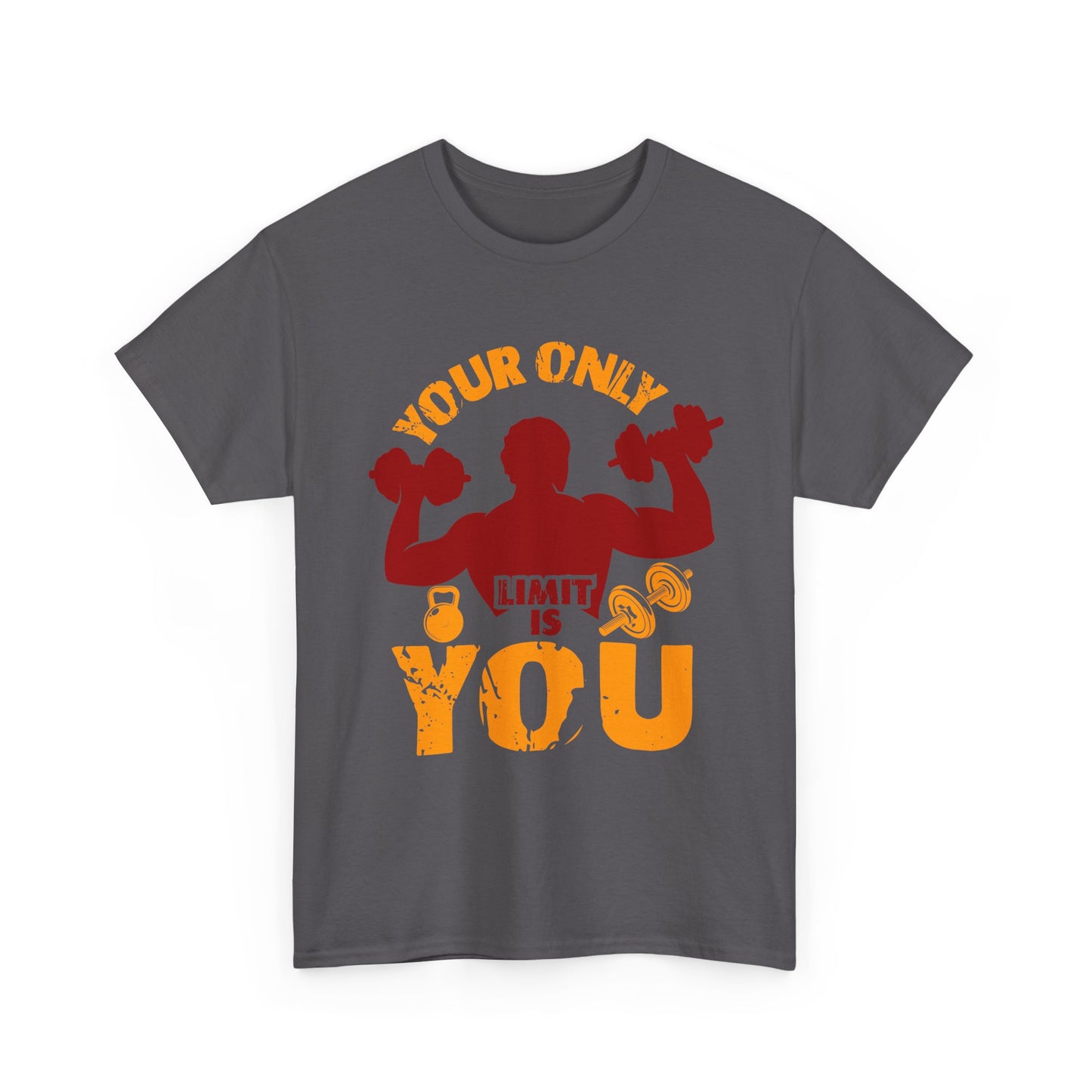 Motivational Fitness Tee — "Your Only Limit Is You" Workout T-Shirt