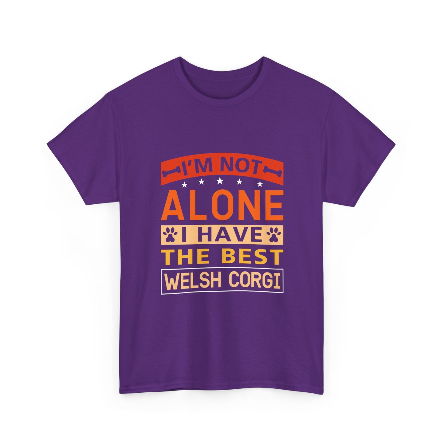 Welsh Corgi T-Shirt – "I'm Not Alone I Have The Best Welsh Corgi" Dog Lover Tee