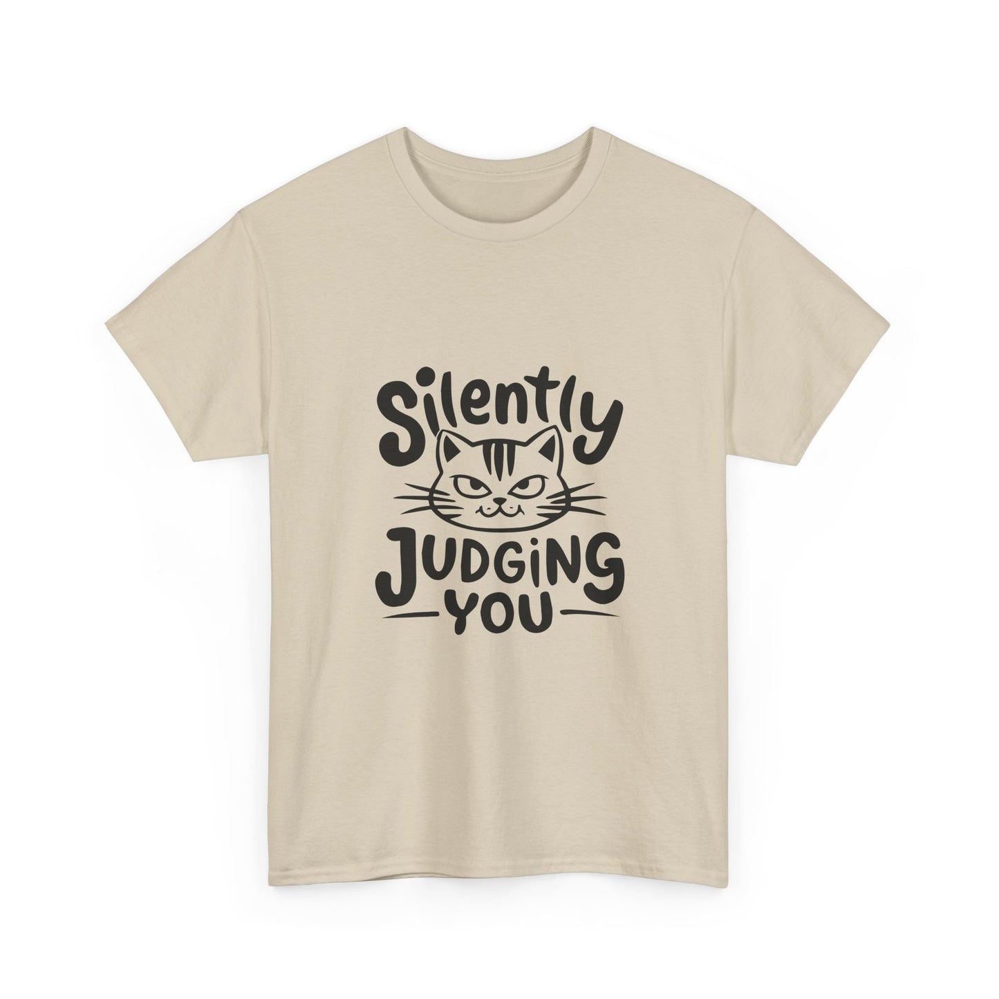 Cat T-Shirt – “Silently Judging You” Funny Graphic Tee
