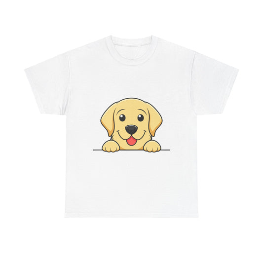 Peeking Golden Retriever Tee