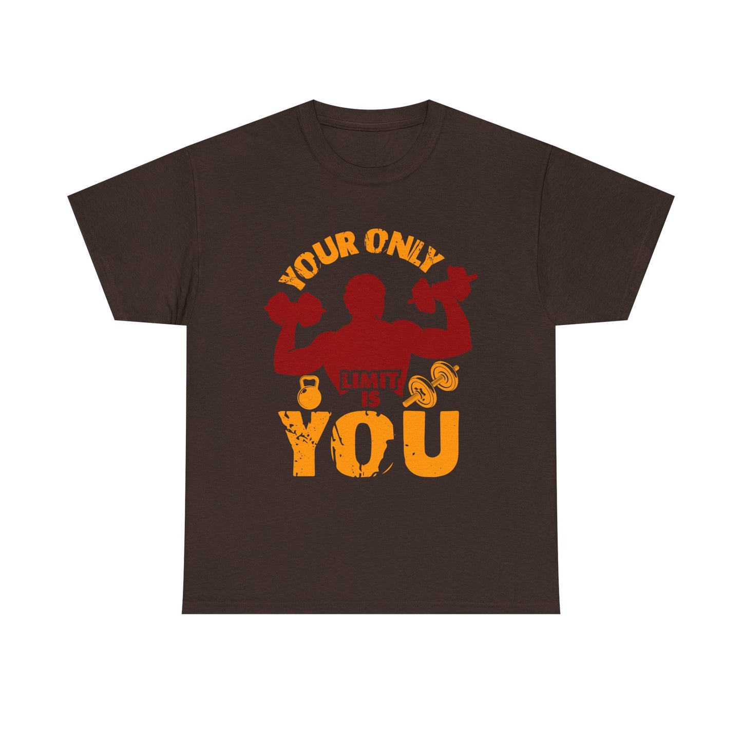 Motivational Fitness Tee — "Your Only Limit Is You" Workout T-Shirt