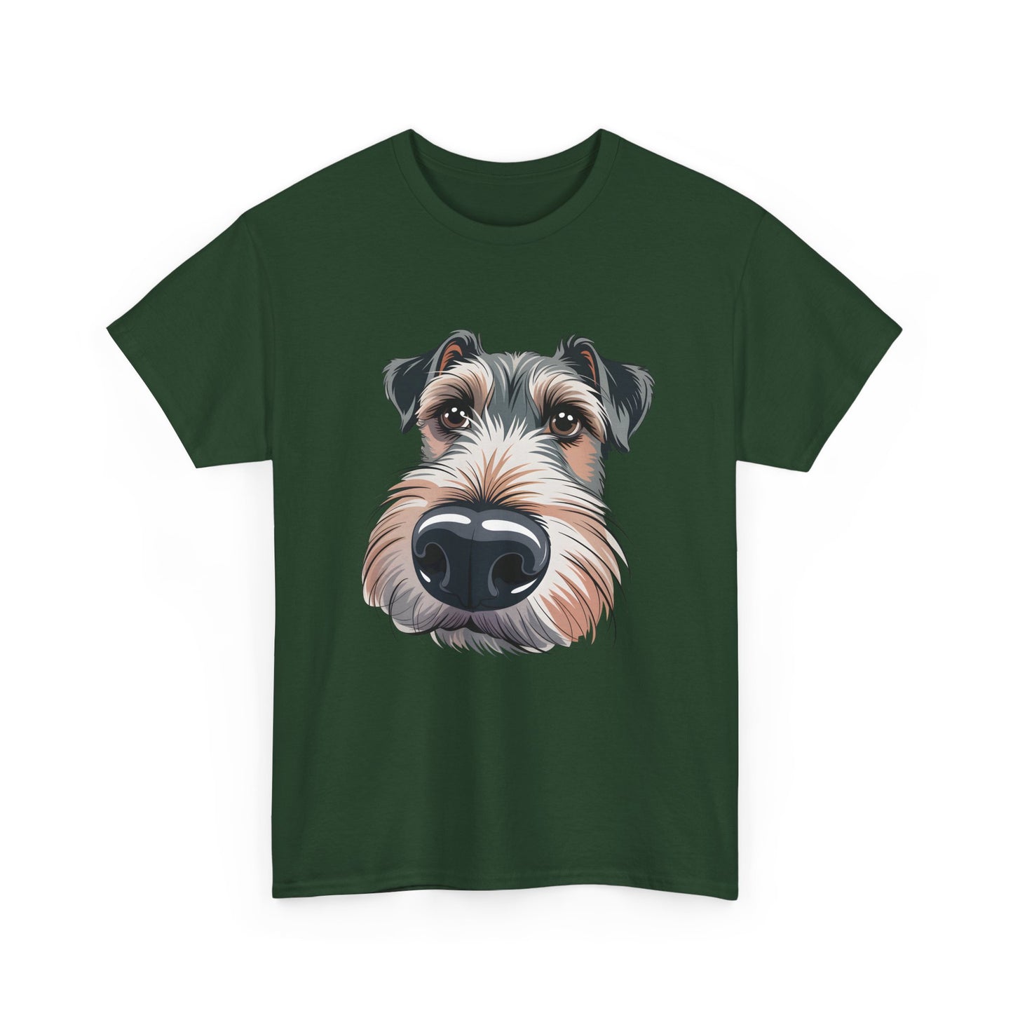 Schnauzer Nose Close-Up T-Shirt — Funny Dog Face Tee for Pet Lovers