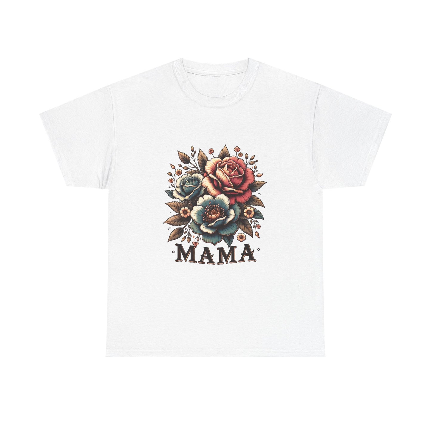 Mama Floral Tee — Vintage Roses "MAMA" Mother's Day T-Shirt