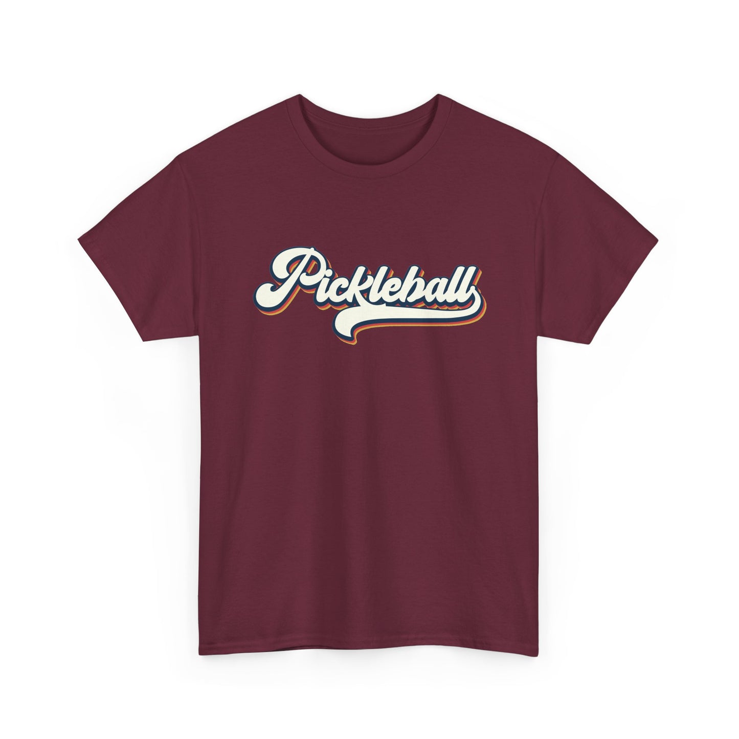 Pickleball Script Tee — Retro Athletic Pickleball T-Shirt