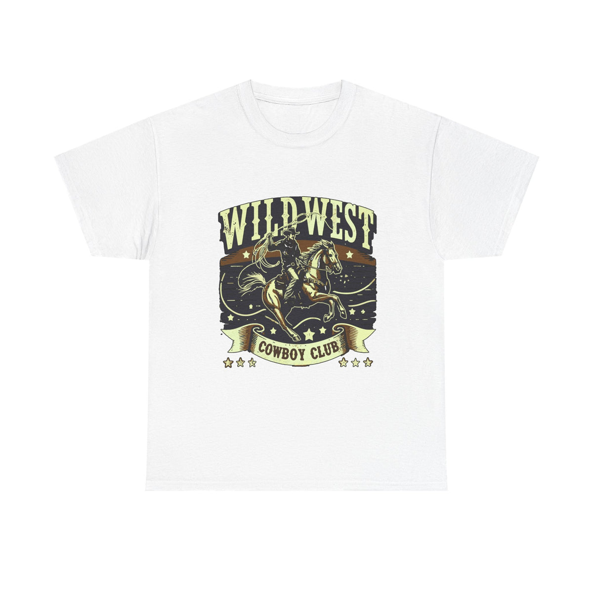 Wild West Cowboy Club T‑Shirt — Vintage Rodeo Western Graphic Tee