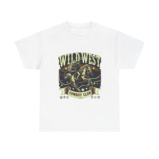 Wild West Cowboy Club T‑Shirt — Vintage Rodeo Western Graphic Tee