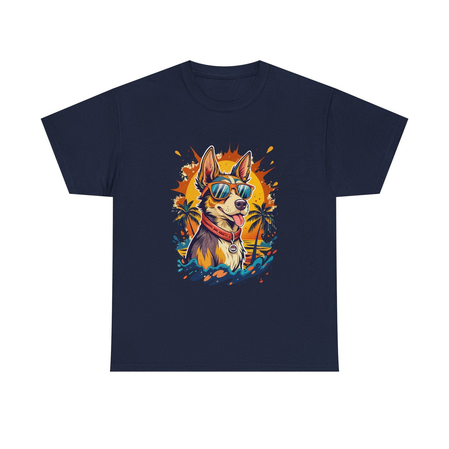 Cool Corgi Summer Tee — Sunglasses Dog Beach T-Shirt