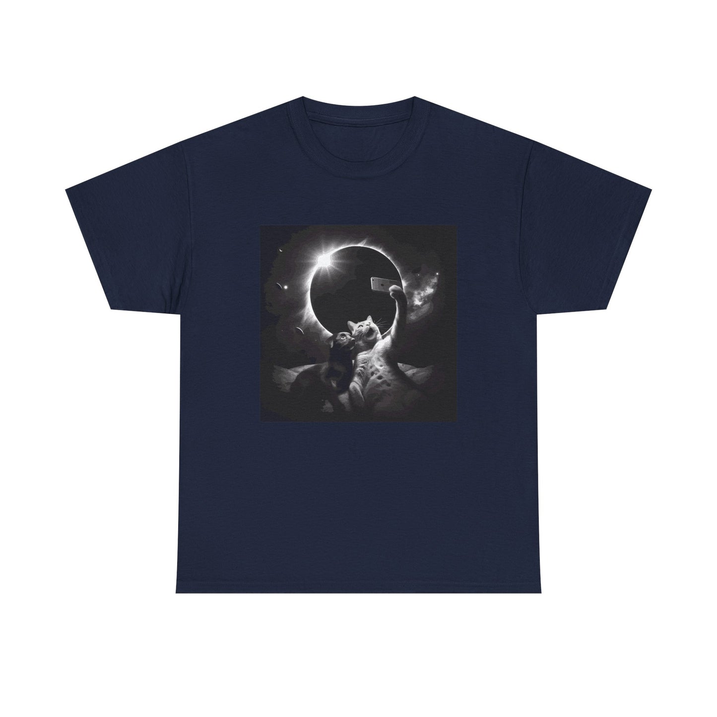 Dog and Cat Selfie Solar eclipse T-Shirt