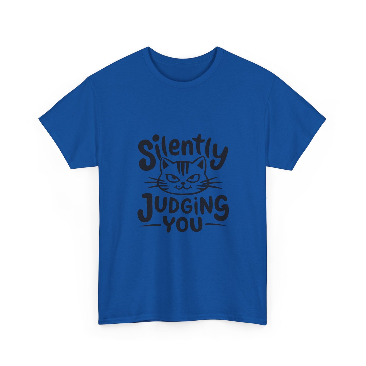 Cat T-Shirt – “Silently Judging You” Funny Graphic Tee