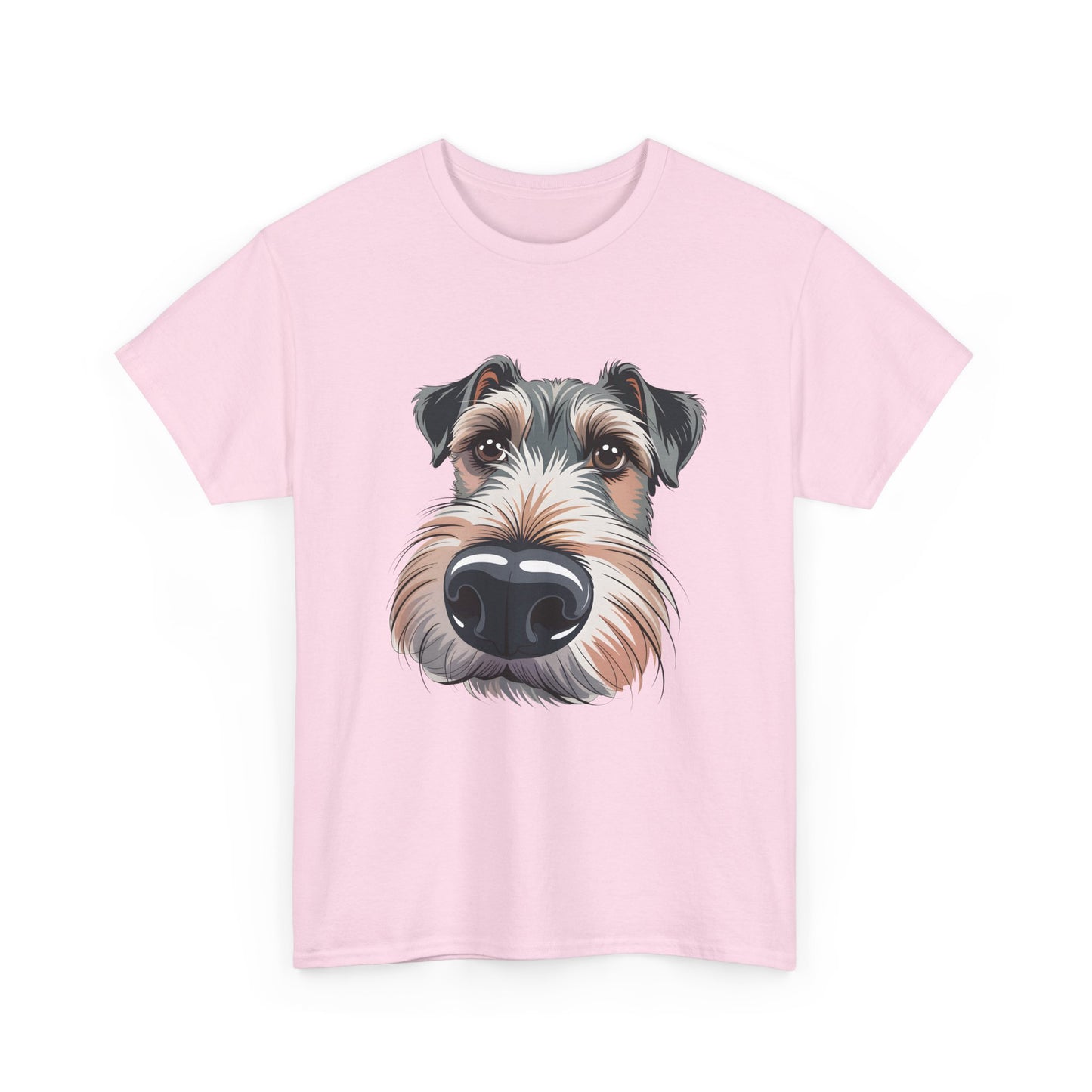 Schnauzer Nose Close-Up T-Shirt — Funny Dog Face Tee for Pet Lovers