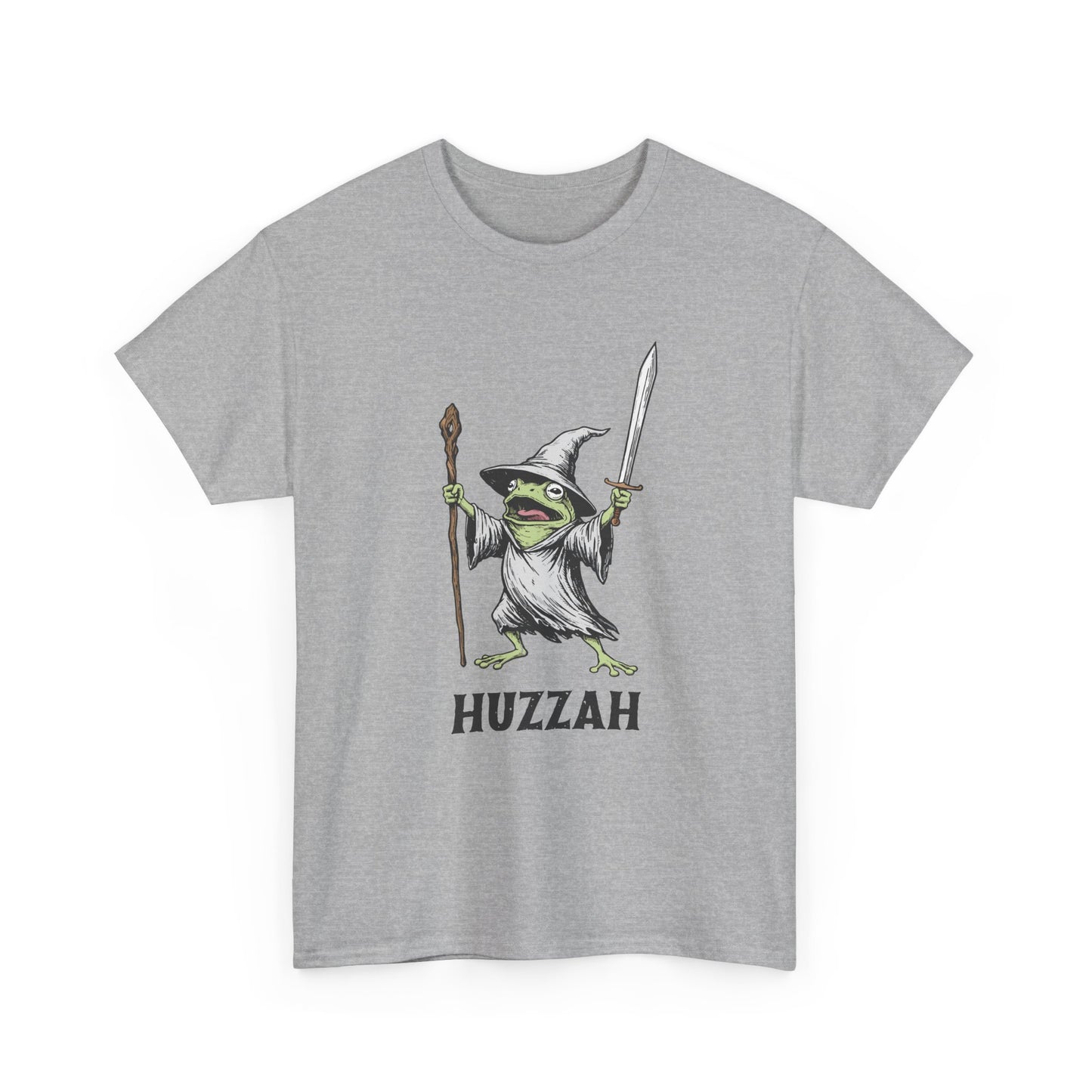 T-Shirt — Huzzah Frog Wizard Graphic Tee