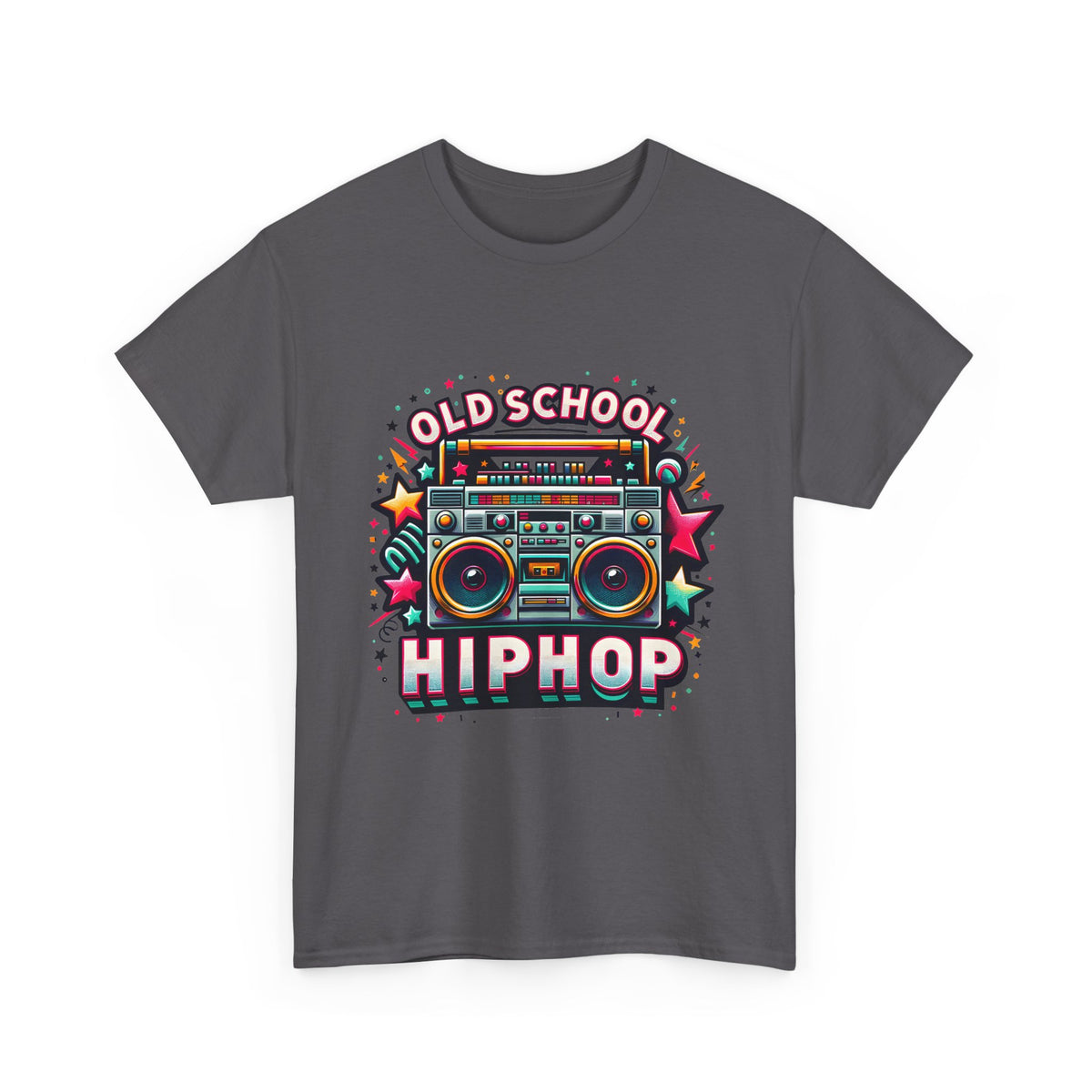 Old School Hip Hop T-Shirt — Retro Boombox Graphic Tee