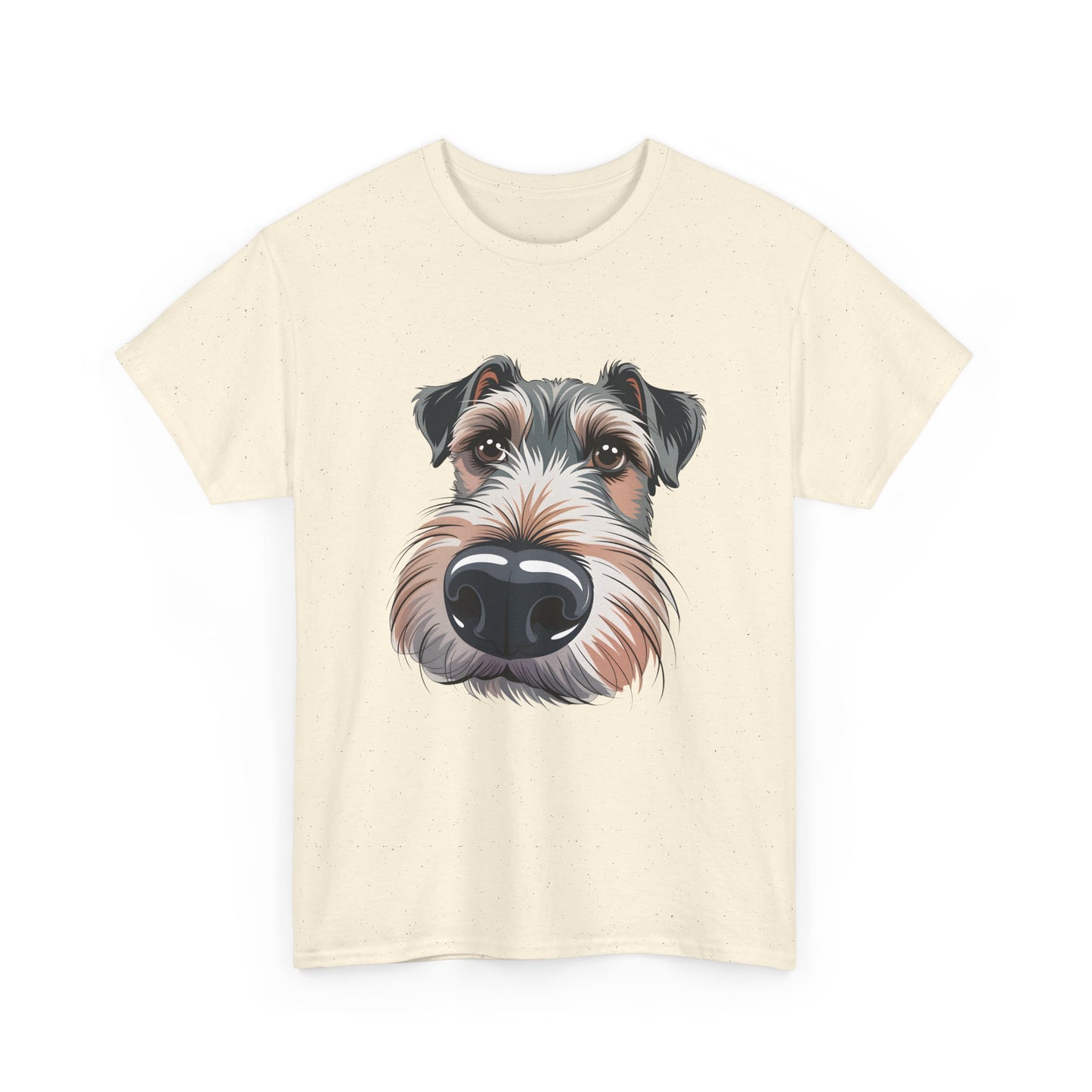 Schnauzer Nose Close-Up T-Shirt — Funny Dog Face Tee for Pet Lovers