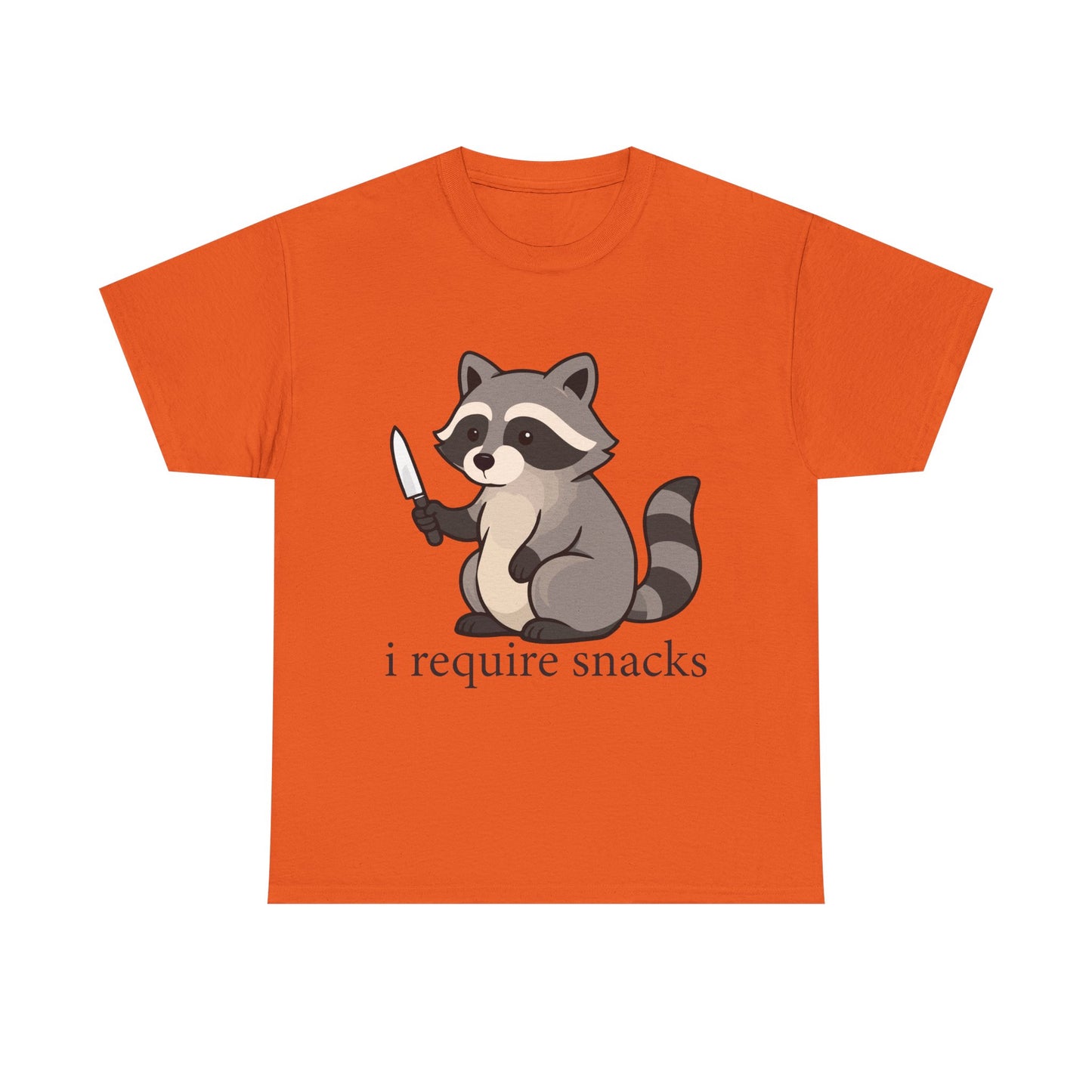 I Require Snacks Raccoon T-Shirt